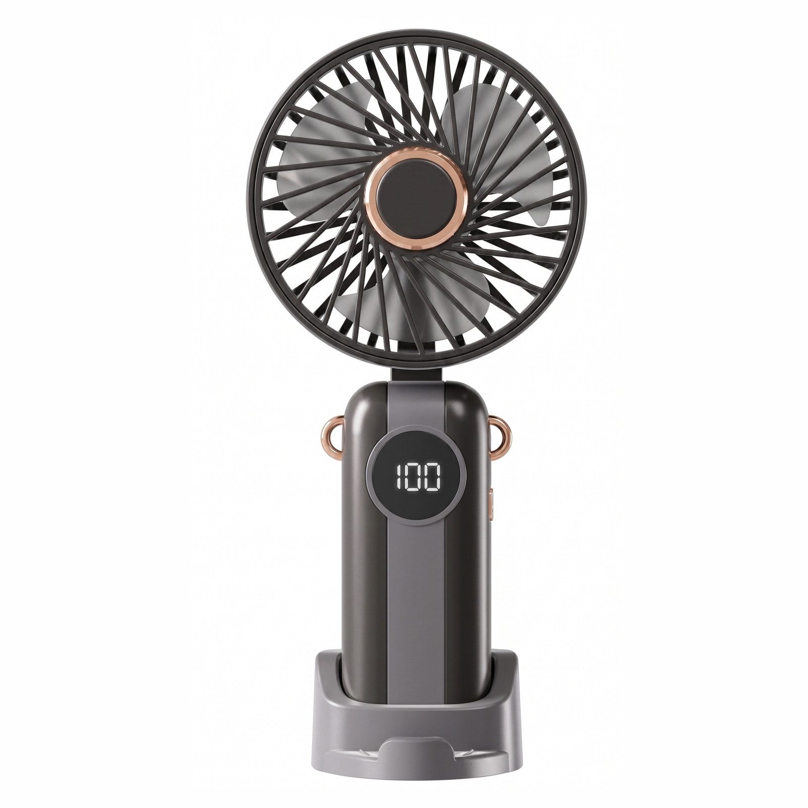 Solarandmore Handventilator Handventilator,Tragbarer Ventilator,Mini Ventilator,Tischventilator, USB wiederaufladbar,Faltbar,Reisen,Sommer,Geschwindigkeitsstufen,leise