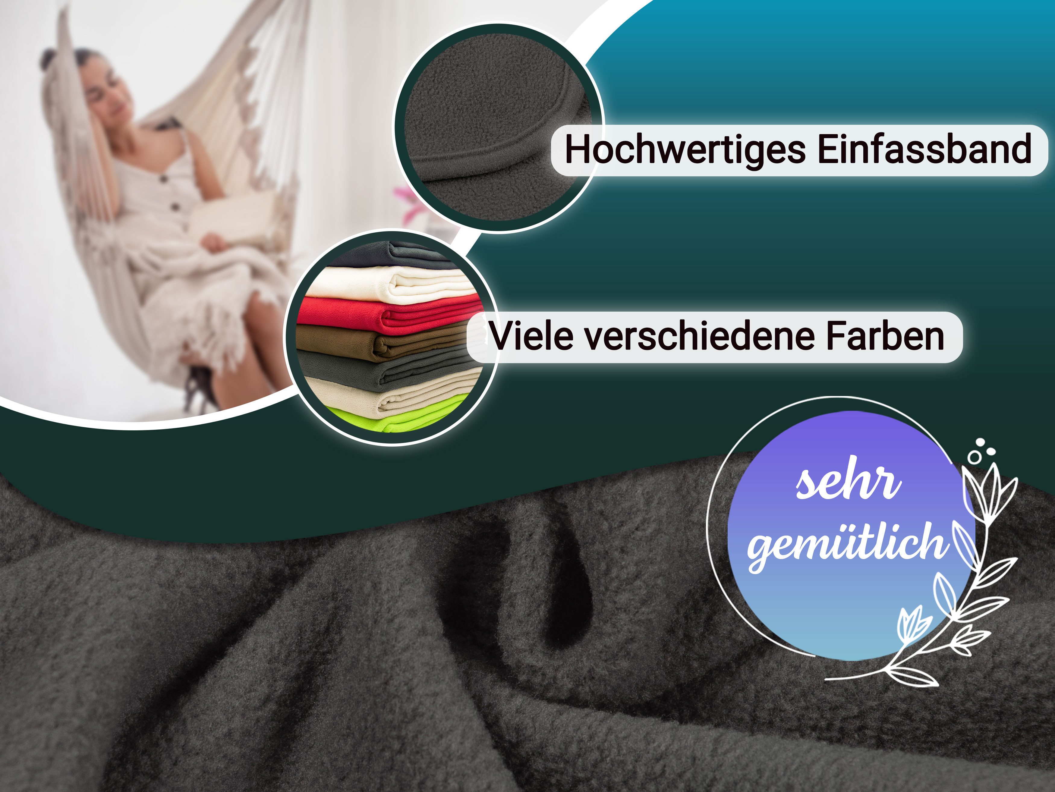 Wohndecke, ZOLLNER, 130 x 170 cm, günstig online kaufen