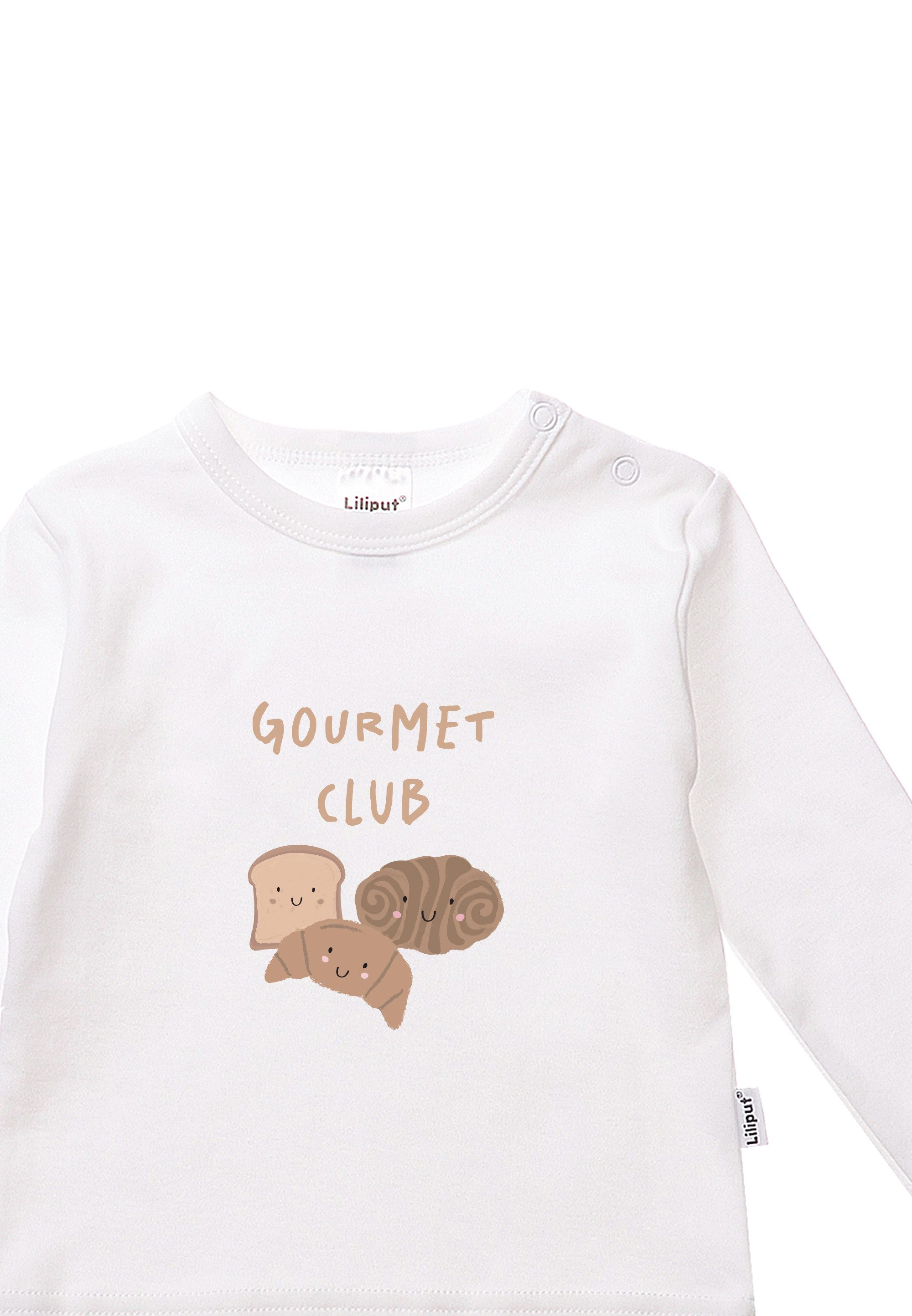 Liliput Langarmshirt Gourment Club 2er-Pack mit Druckknöpfen an der Schulter
