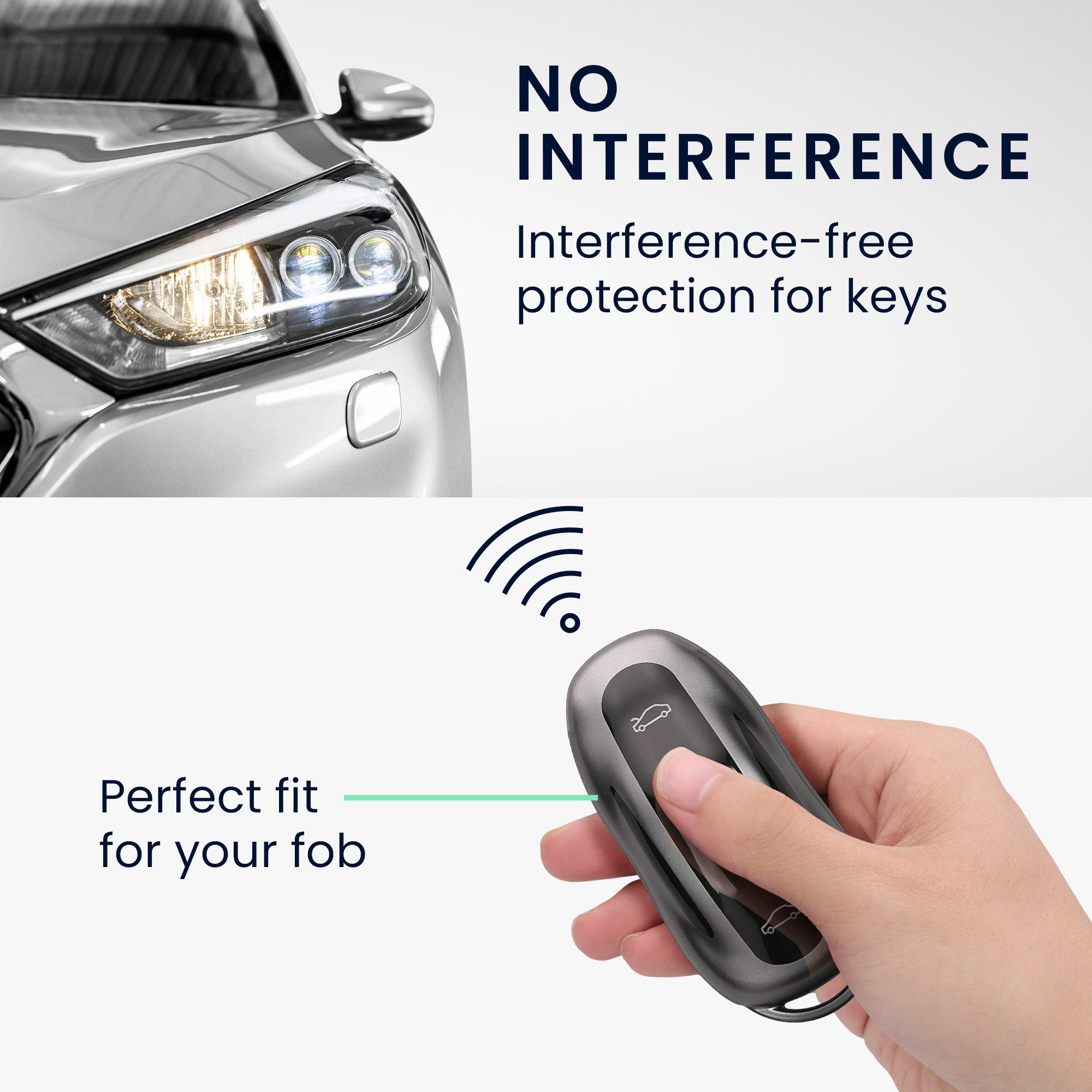 kwmobile Schlüsseltasche Autoschlüssel Hülle für Tesla (1-tlg), Schlüsselhülle Silikon Case Schlüssel Cover