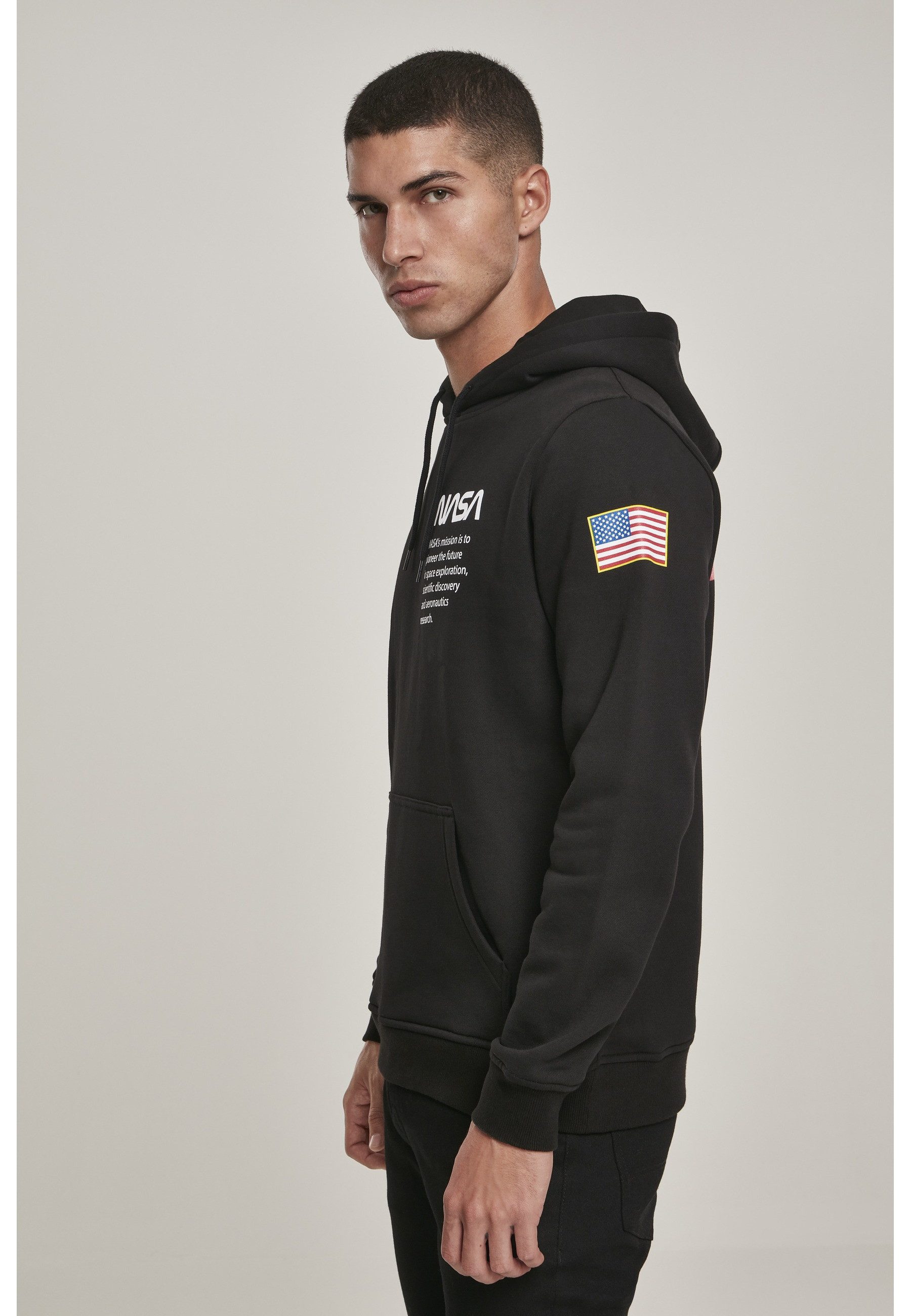MisterTee Rundhalspullover MisterTee Herren NASA Definition Hoody (1-tlg)