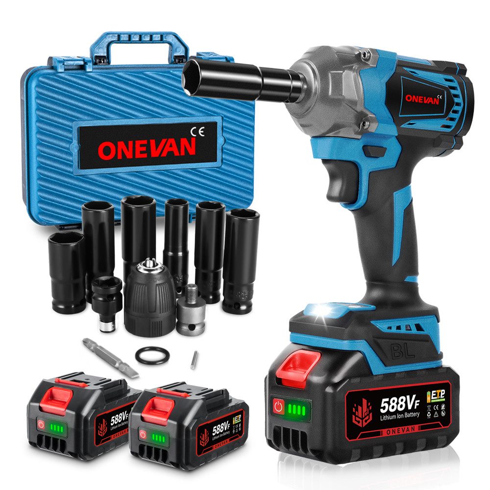 ONEVAN Akku-Schlagschrauber 950 Nm Bürstenloser Motor 1/2 Zoll günstig online kaufen