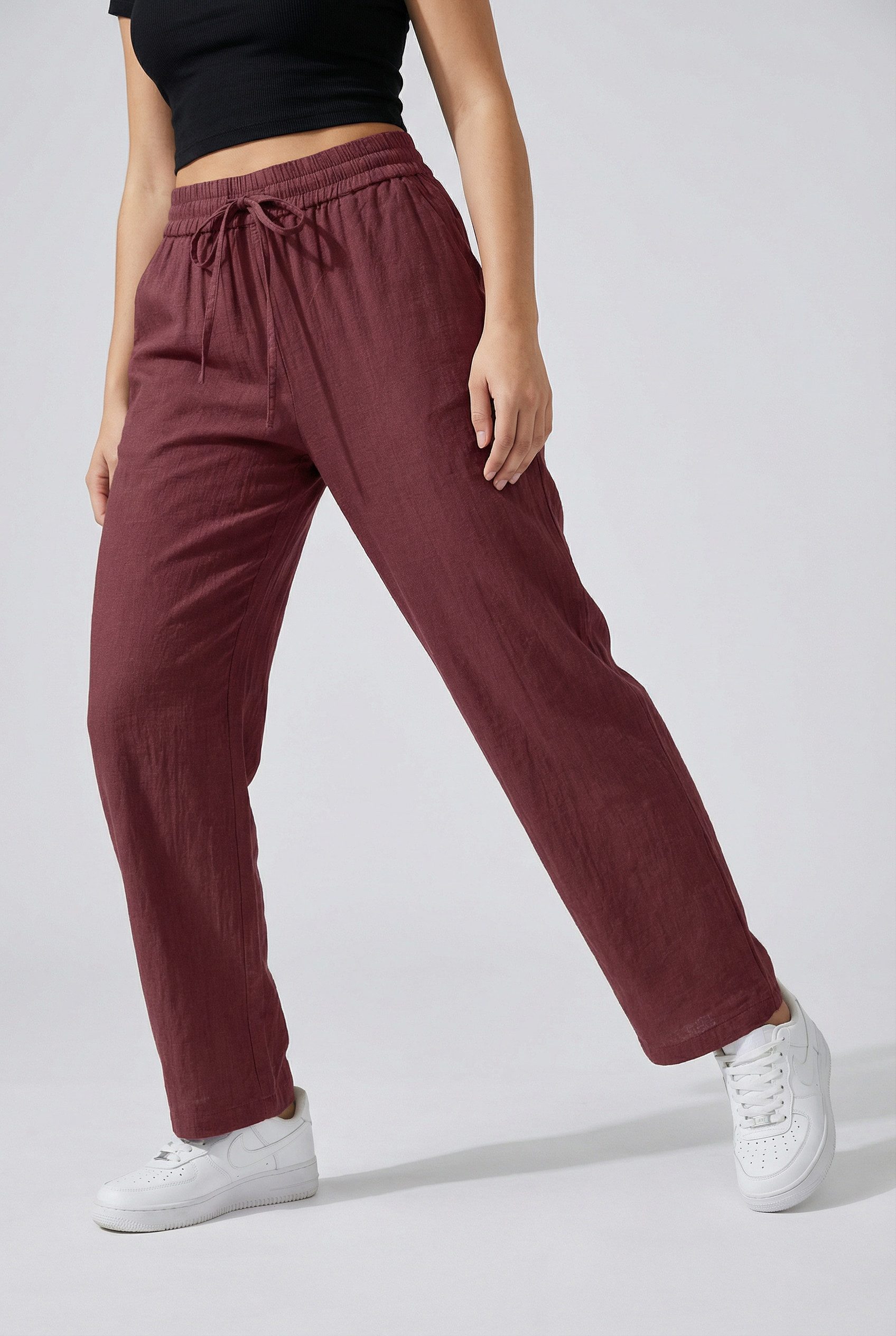 Schlupfhose ONLTIZANA COTTON LOOSE PANTS WVN NOOS