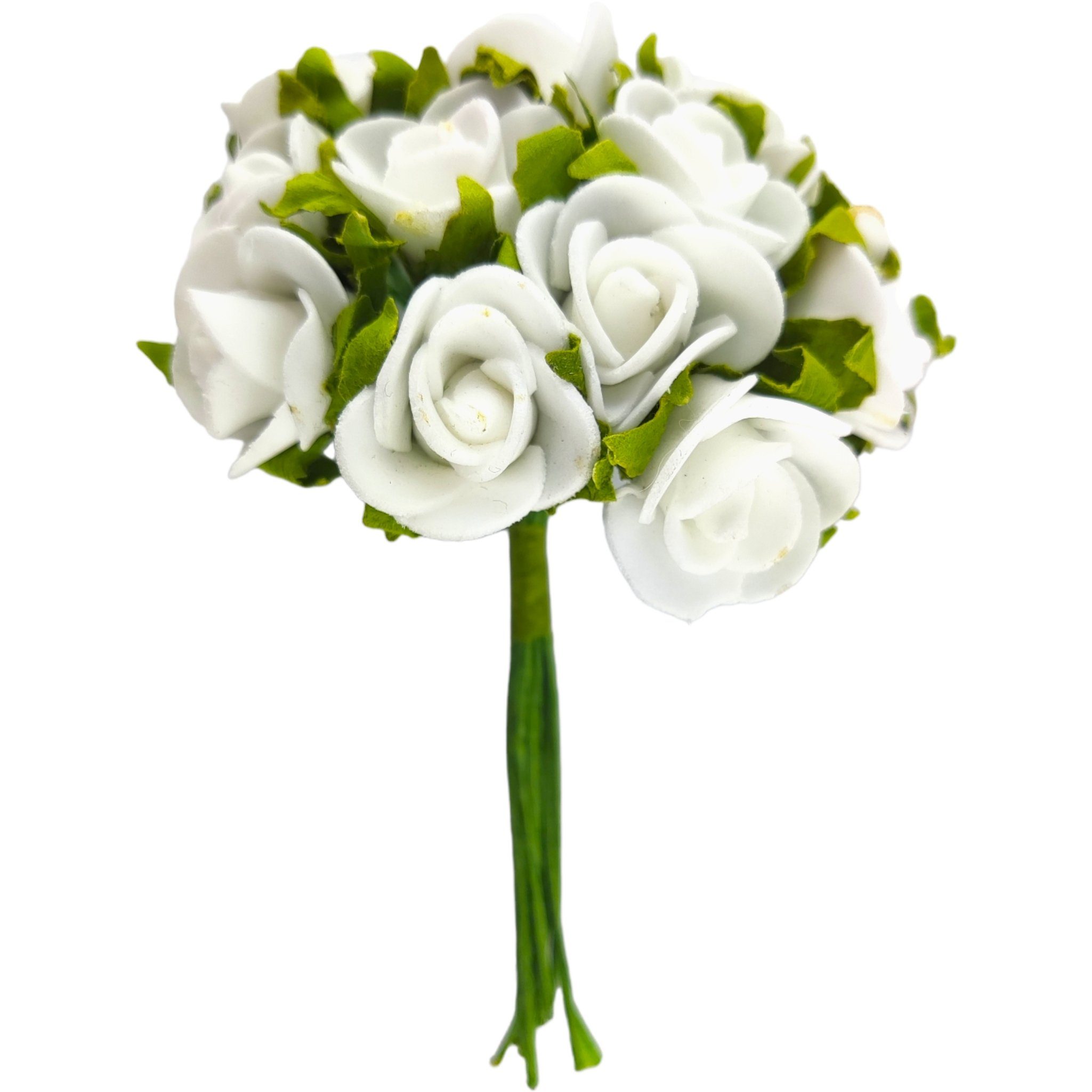 Kunstblume Bastelbedarf Moosröschen Foam Rosen 10cm, günstig online kaufen