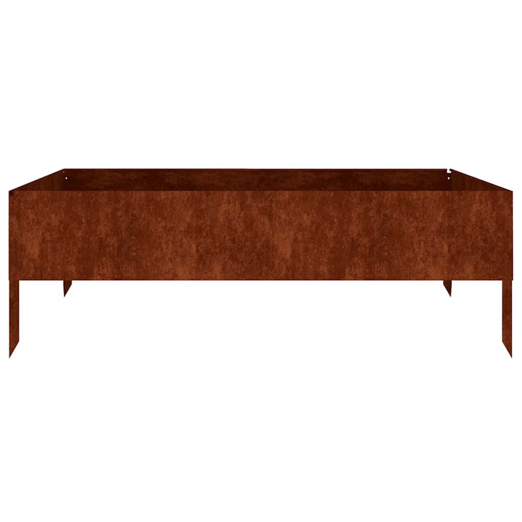 vidaXL Hochbeet Hochbeet 100x100x33,5 cm Cortenstahl (1 St)