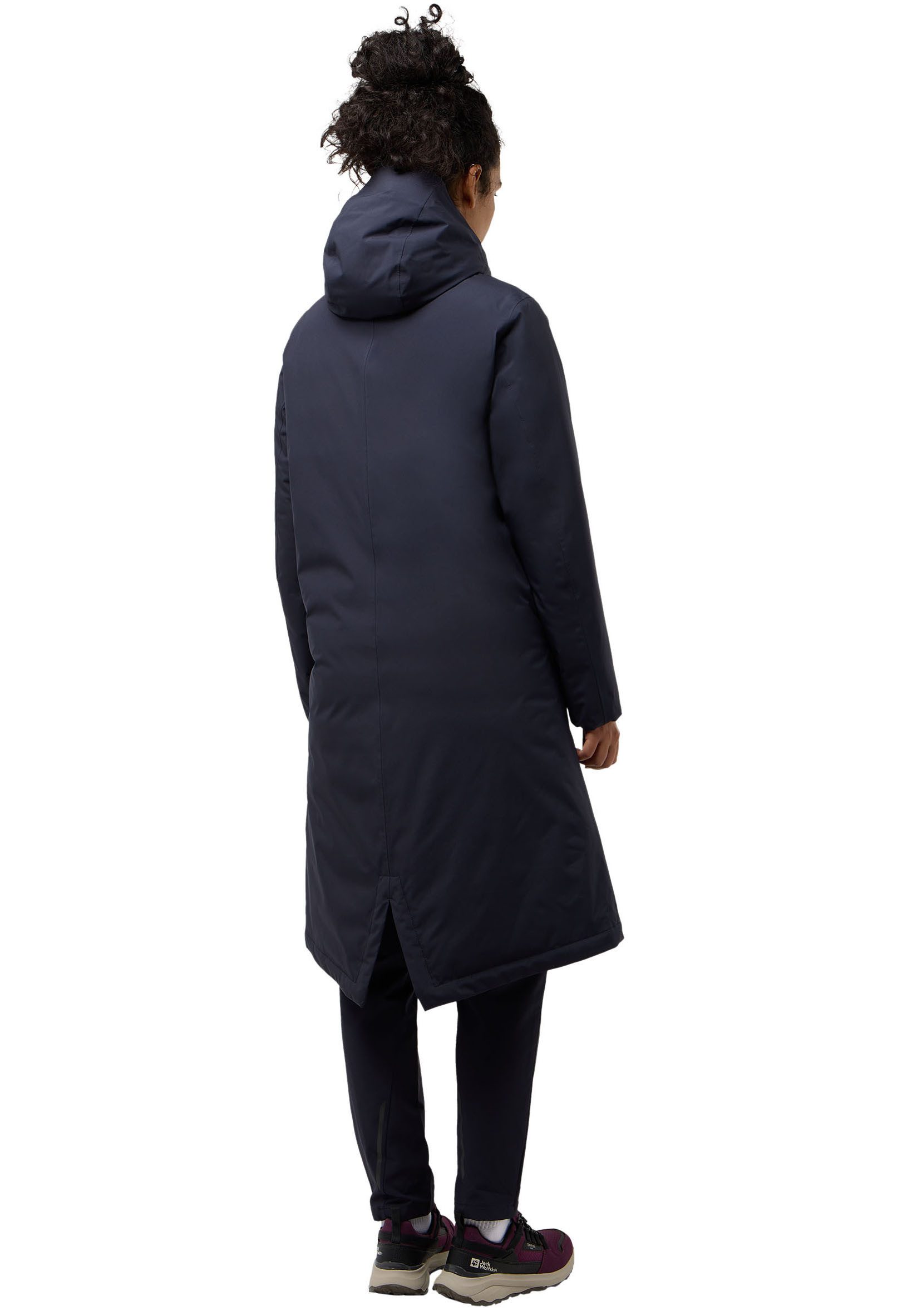 Jack Wolfskin Daunenmantel BRANDENBURGER mit Kapuze, winddicht und windabweisend
