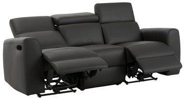 Home affaire 3-Sitzer Sentrano, auch mit elektrischer Funktion mit USB-Anschluß, in 4 Bezugsvarianten