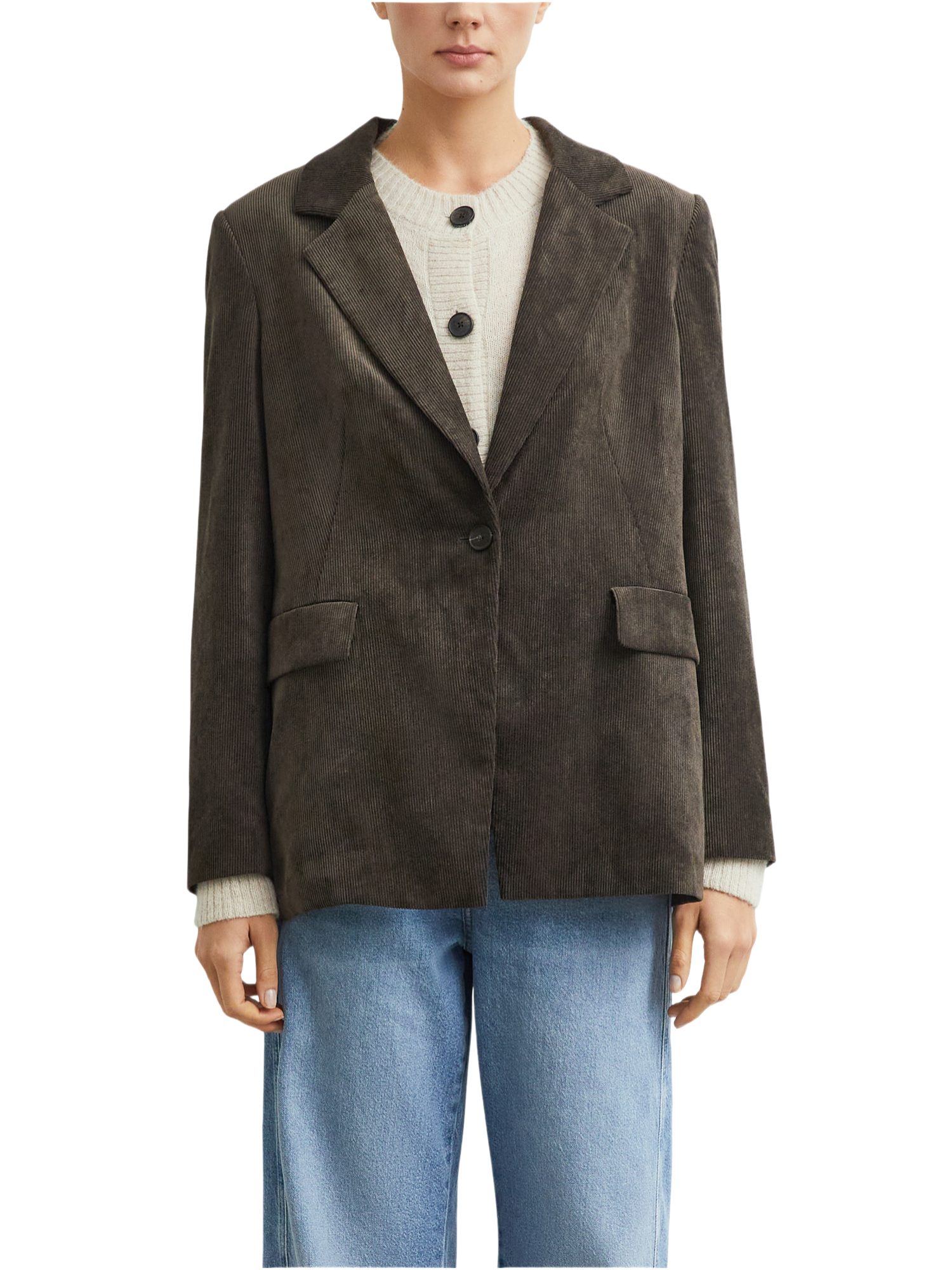 comma Jackenblazer Indoor-Blazer Blazer aus Feinkord