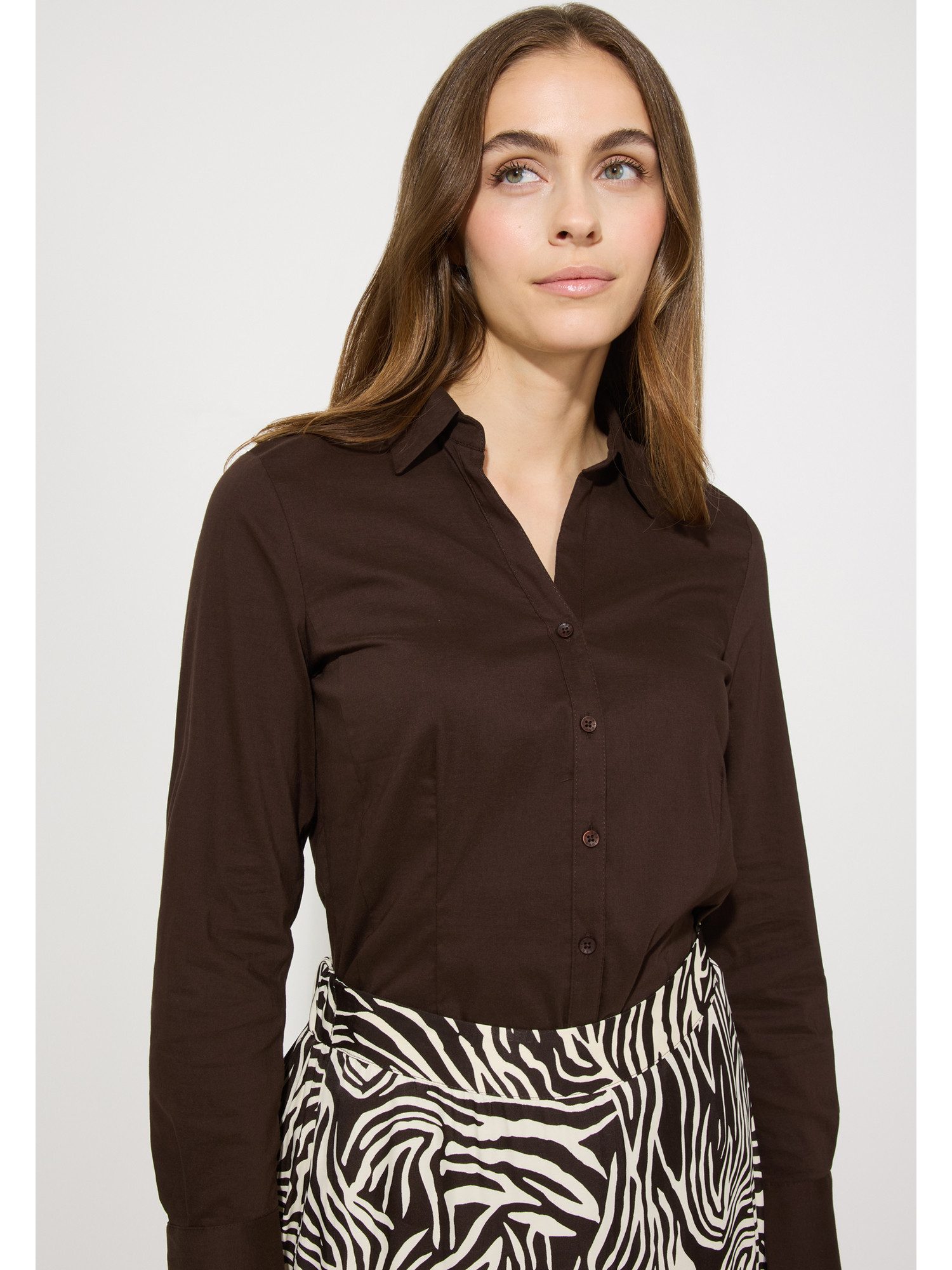 MORE&MORE Klassische Bluse Stretchbluse günstig online kaufen