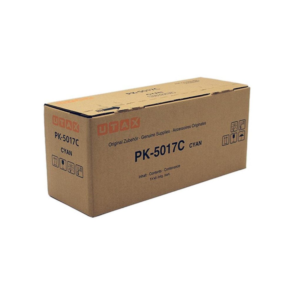 UTAX Tonerkartusche Utax PK-5017C Cyan Toner für Drucker., (Einzelpackung, Farbtoner für UTAX Drucker), Farbtoner für UTAX Drucker