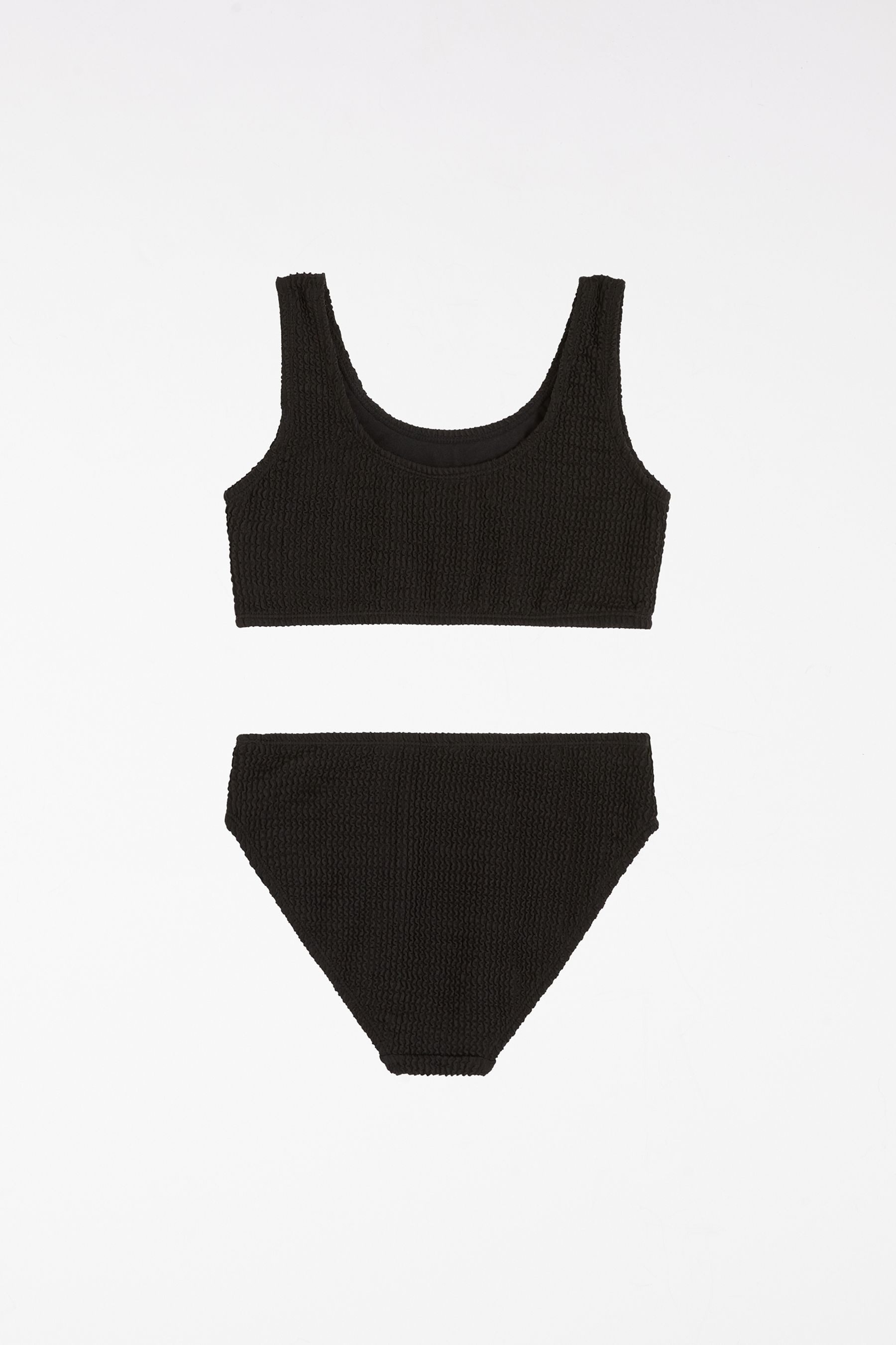 LIPSY Bustier-Bikini Lipsy Bikini mit U-Ausschnitt und Struktur (2-St)
