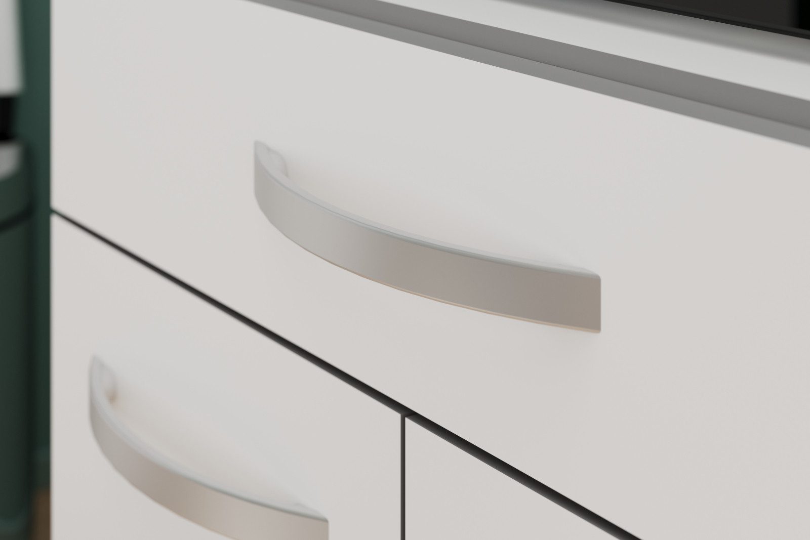 Parisot Küchenbuffet Spring (Buffetschrank 120 x 180 cm, weiß) 6-türig, mit breitem Auszug