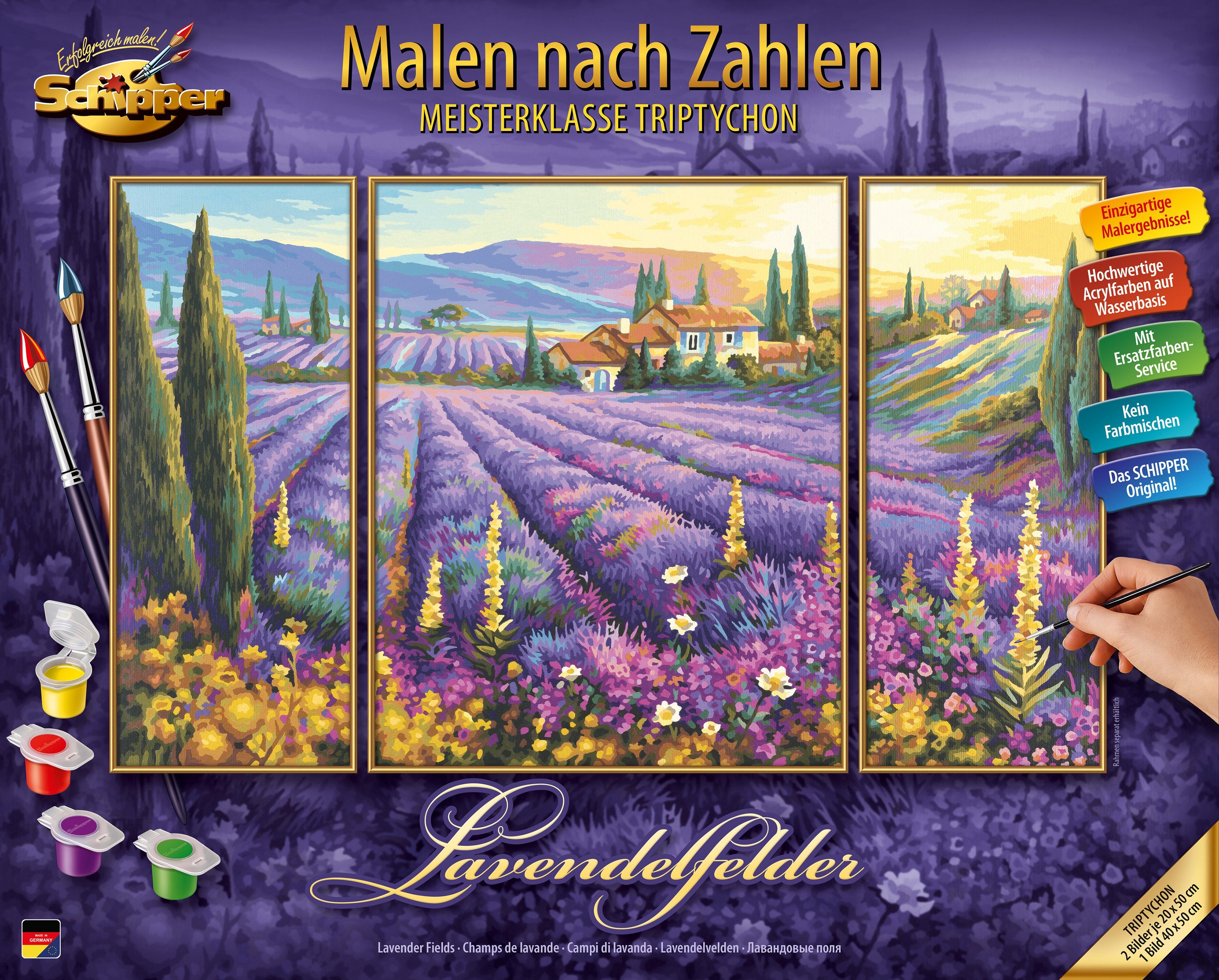 Schipper Malen nach Zahlen »Meisterklasse Triptychon - Lavendelfelder«,  Made in Germany online kaufen | OTTO