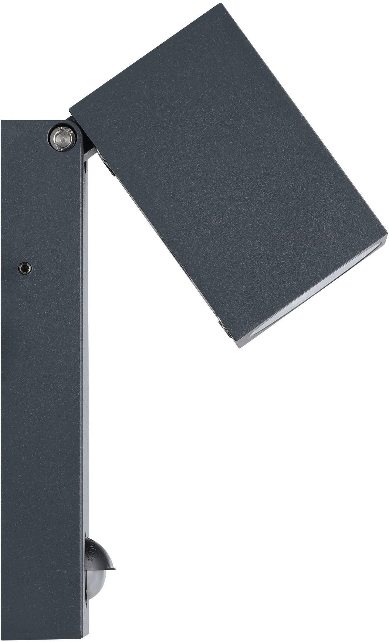 EGLO Wandleuchte Sakeda Außen-Wandlampe, Außenleuchte, Aluguss, IP44, Außenlampe, Lampe, Bewegungsmelder, LED fest integriert, Warmweiß, Wand-/Deckenleuchte - L – Bild 5 von 5