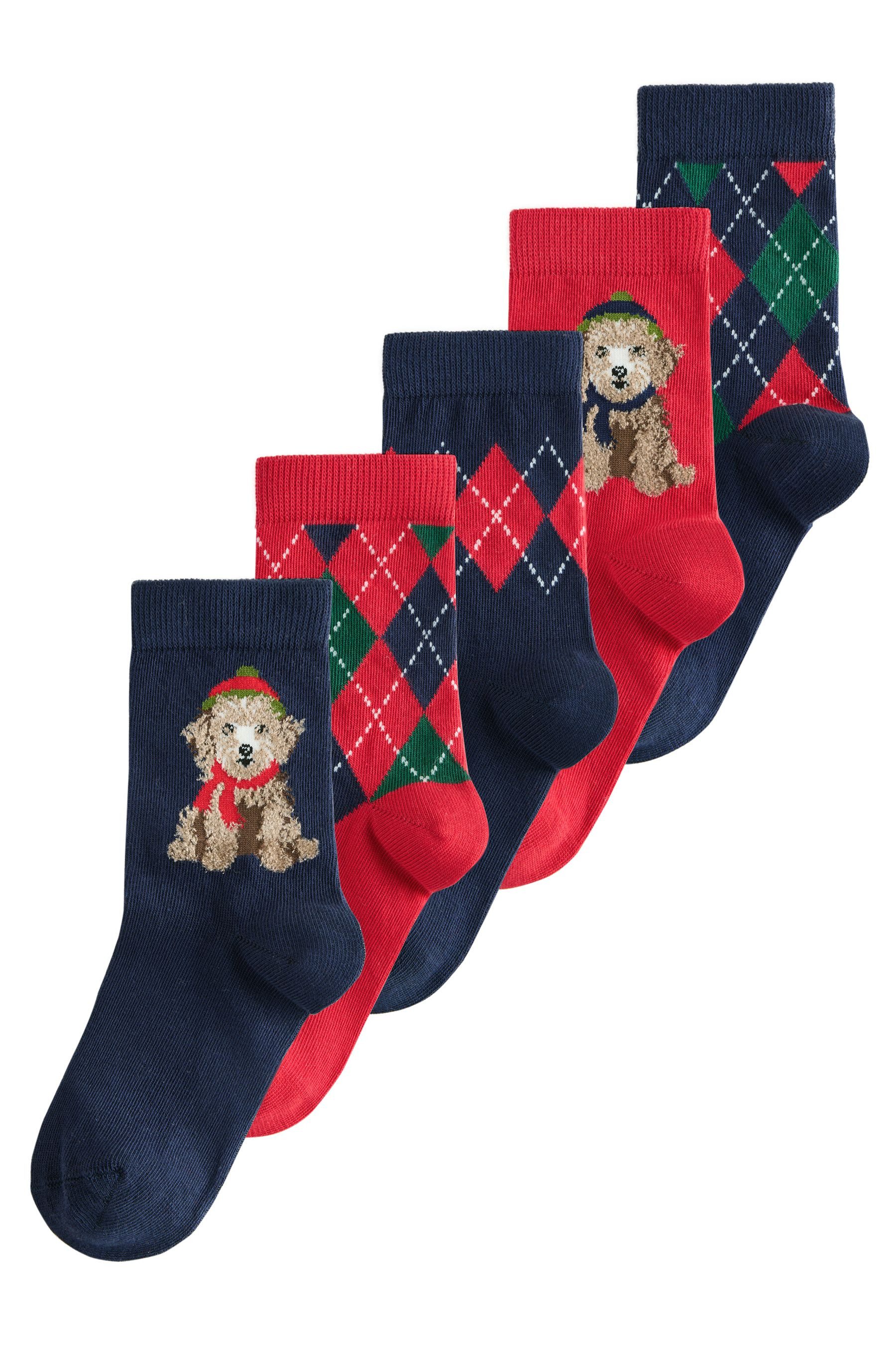 Next Basicsocken Socken, 5er-Pack, Weihnachten (5-Paar) günstig online kaufen