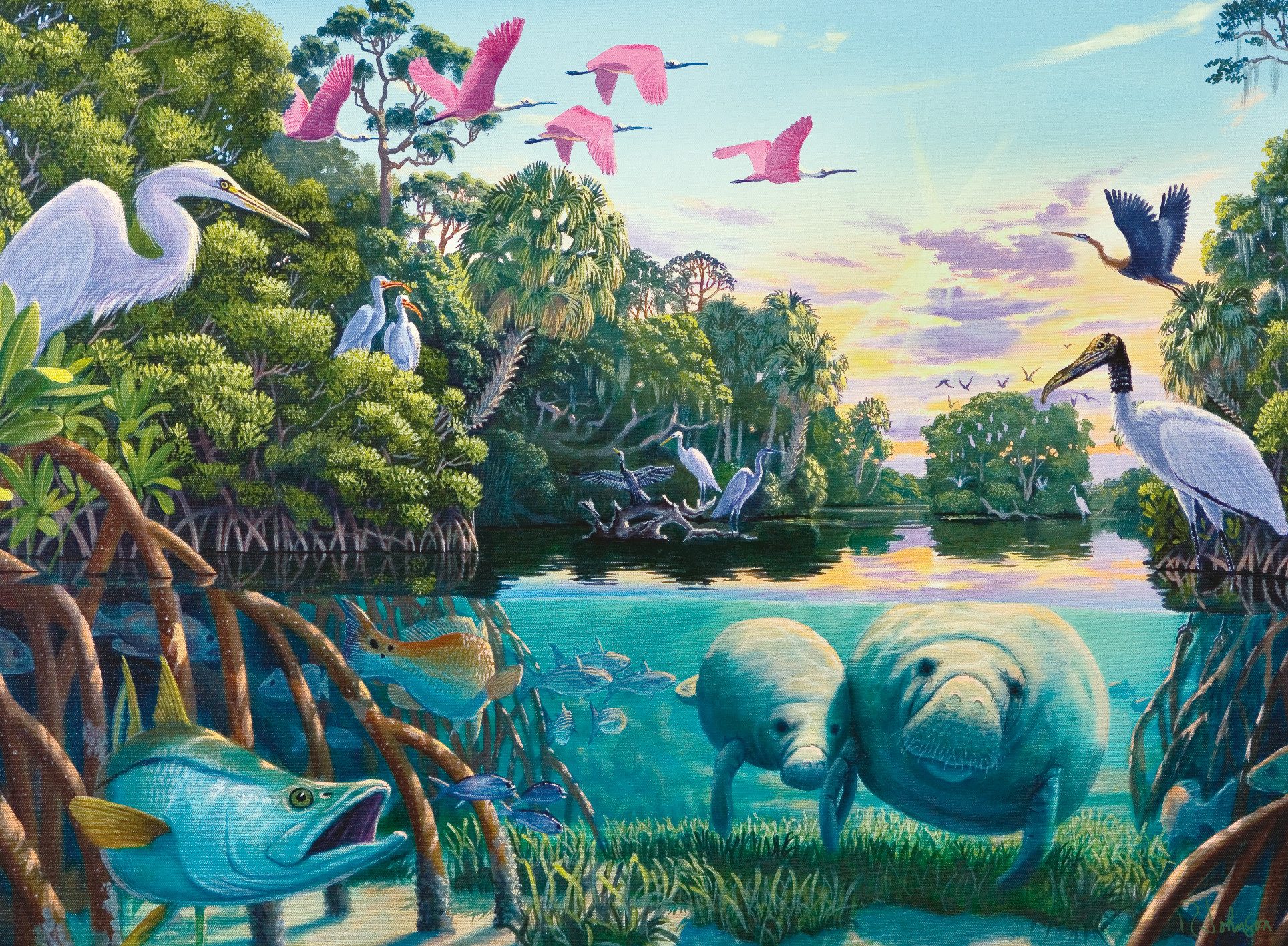Ravensburger Puzzle Manatee Moments, 500 Puzzleteile, günstig online kaufen