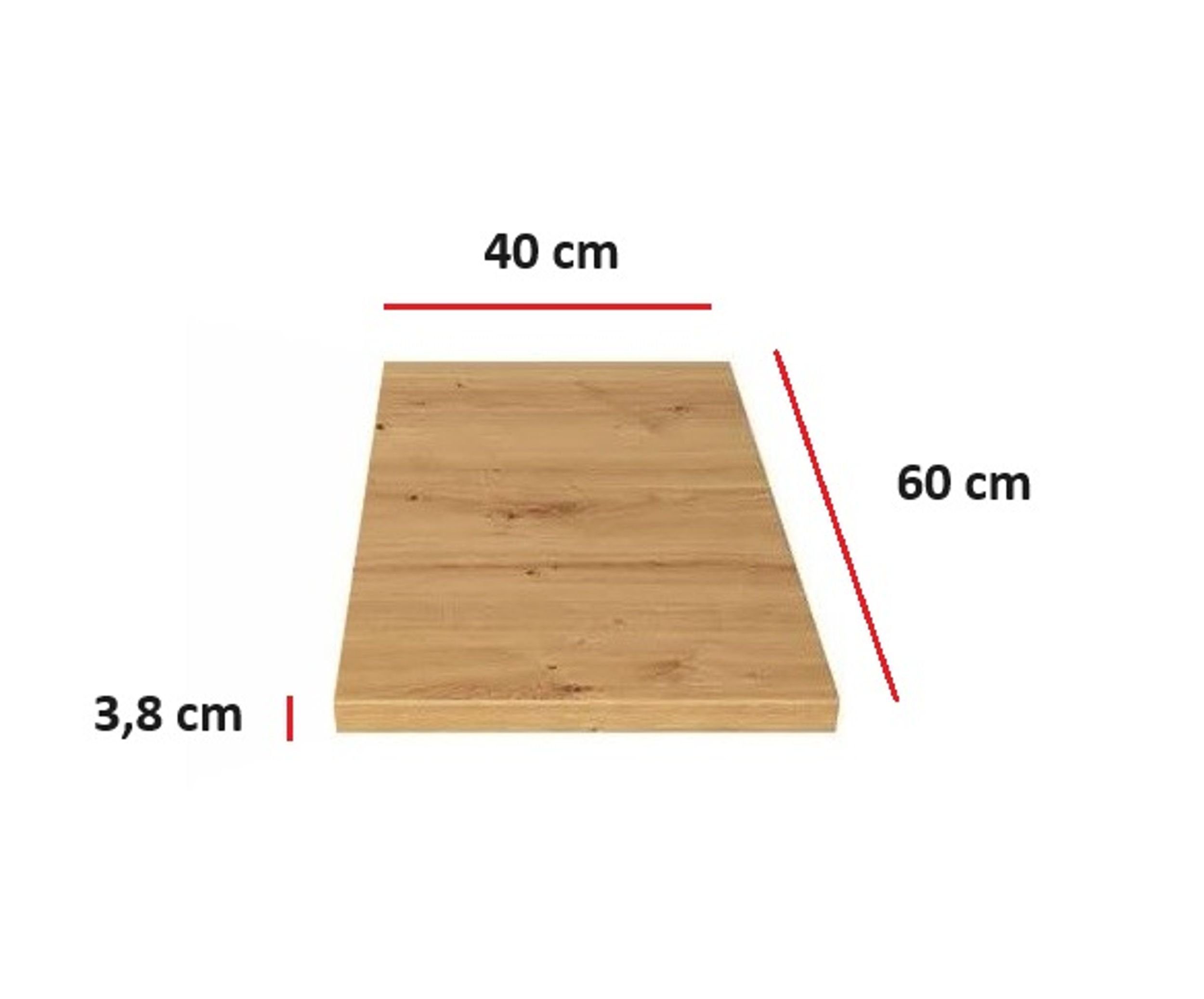 cm Höhe cm STILO Tiefe ca. St), 40 / 60 Dekor cm EKO / (1, 1 Eiche Einbauküche Küche Küchenzeile Breite 3,8 Arbeitsplatte ca. Küchen-Preisbombe Artisan