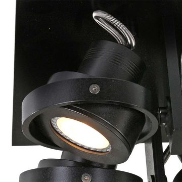 Steinhauer LIGHTING LED Deckenspot, Deckenstrahler Deckenleuchte dimmbar Spots beweglich schwarz LED