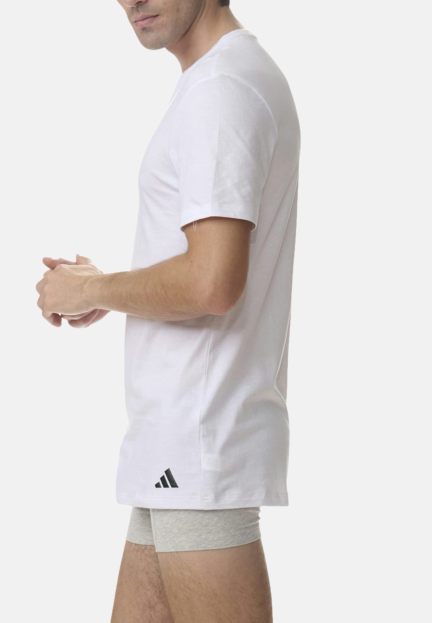 adidas Performance Poloshirt T-Shirt Basic V-Neck 9P (Packung, 9-tlg., 9er-Pack)