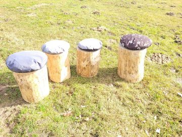 Kistenkolli Altes Land Allzweckkiste Holzstamm Sitzhocker Sitzstamm Hocker Beistelltisch Beistellhocker