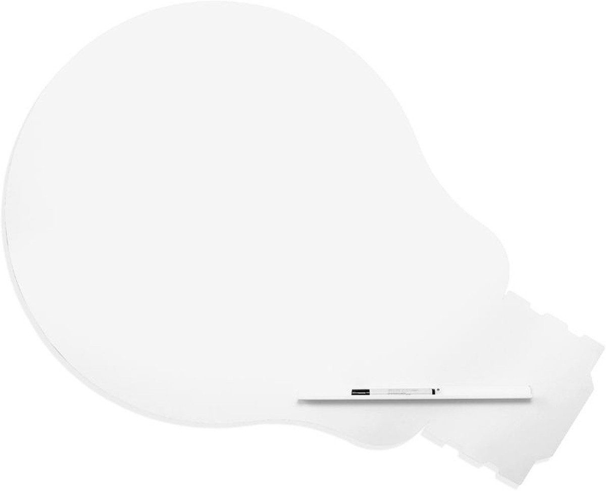 rocada Magnettafel Symbol-Tafel Skinshape Glühbirne lackiert 100x150cm RAL 9010 reinweiß