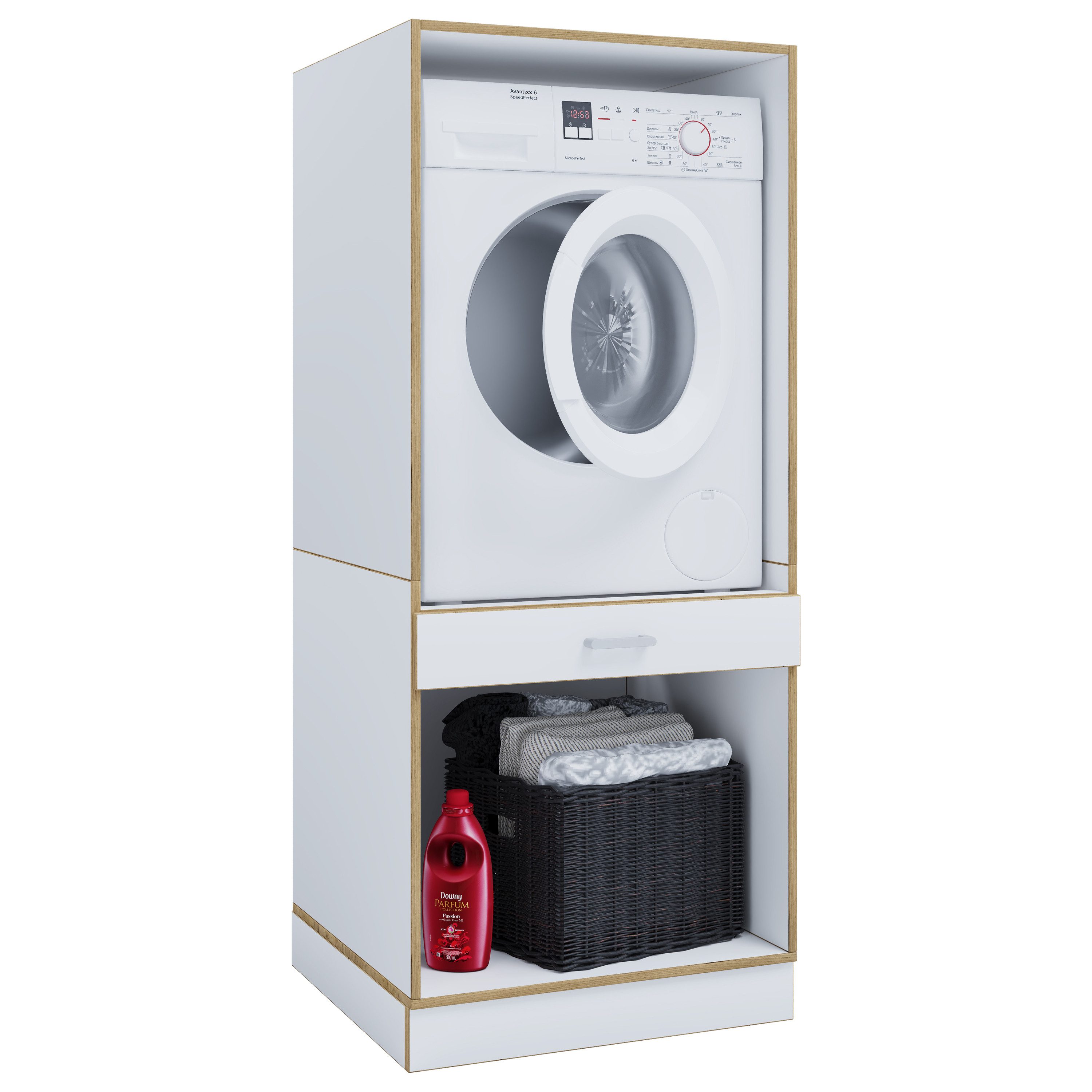 VCM Waschmaschinenumbauschrank Überbauschrank Waschmaschine Überbau Rislo OP XL (1-St) VCM Waschmaschinenschrank Rislo OP XL 162x67x48 cm Holzwerkstoff