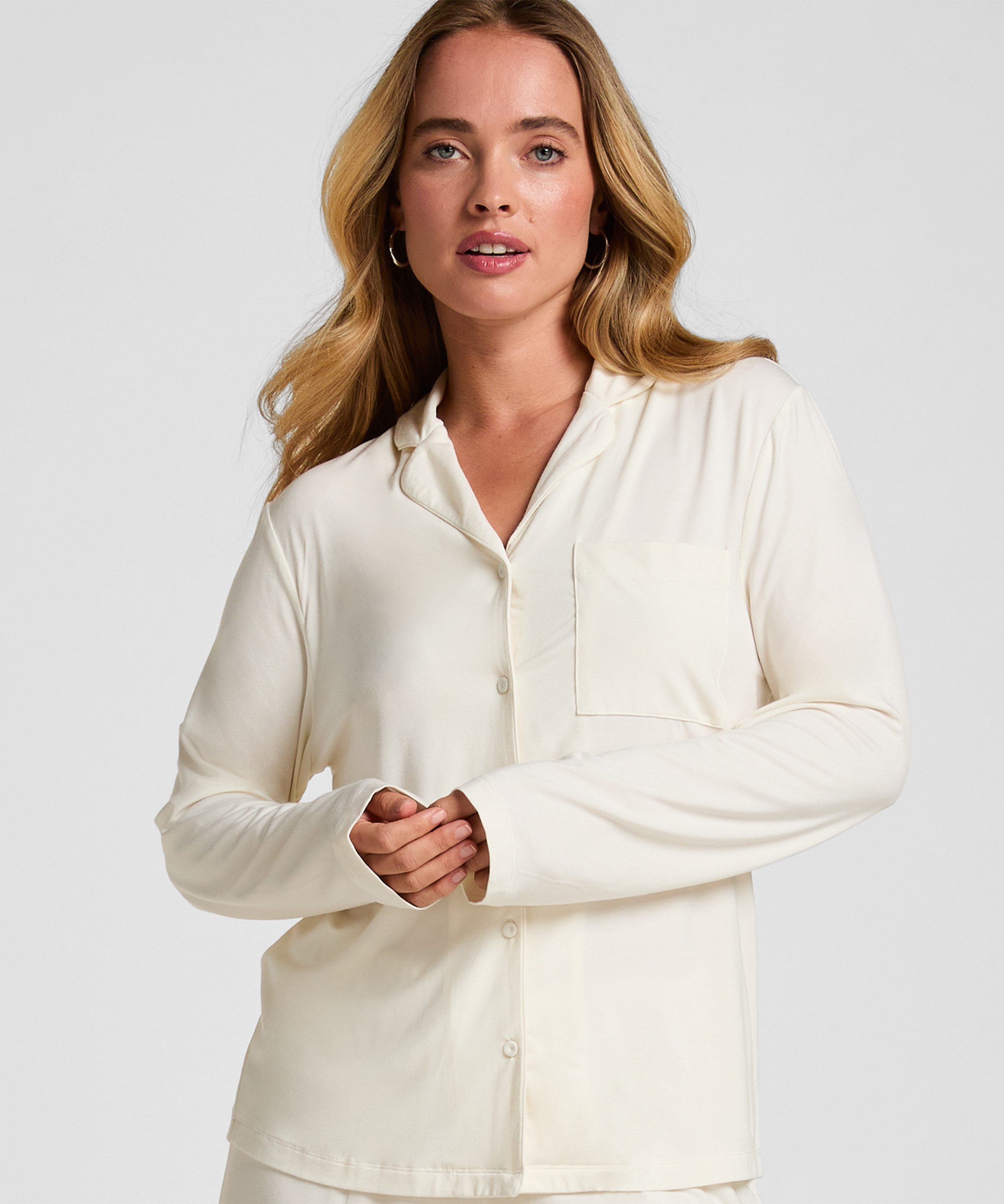 Pyjama Langärmelige Jersey-Jacke Essential
