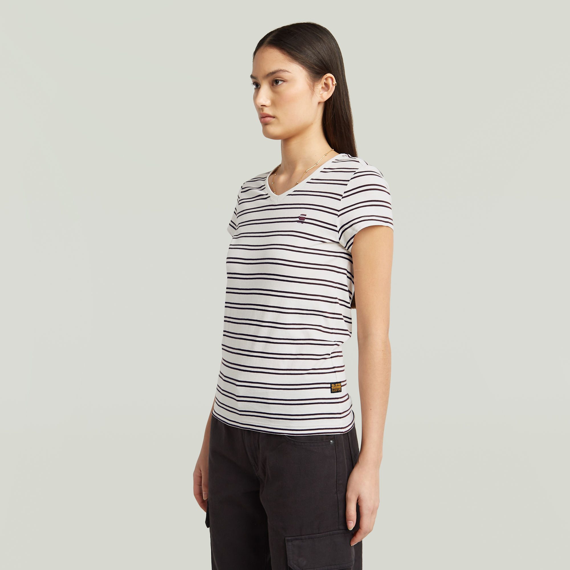 G-STAR V-Shirt Eyben mit Label günstig online kaufen