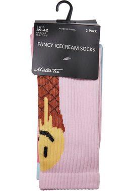 MisterTee Basicsocken MisterTee Unisex Fancy Icecream Socks 3-Pack (1-Paar)