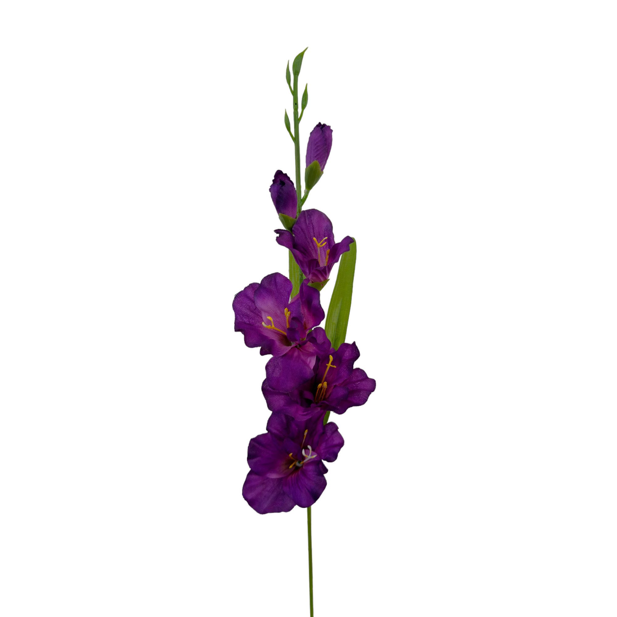 Kunstblume Künstliche Gladiole ca. 60cm Schwertlilie, Floratexx GmbH