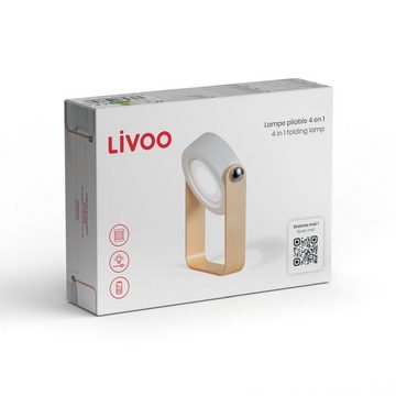 LIVOO Tischleuchte LIVOO LED Tischlampe faltbare Nachttischlampe Laterne Nachtlicht