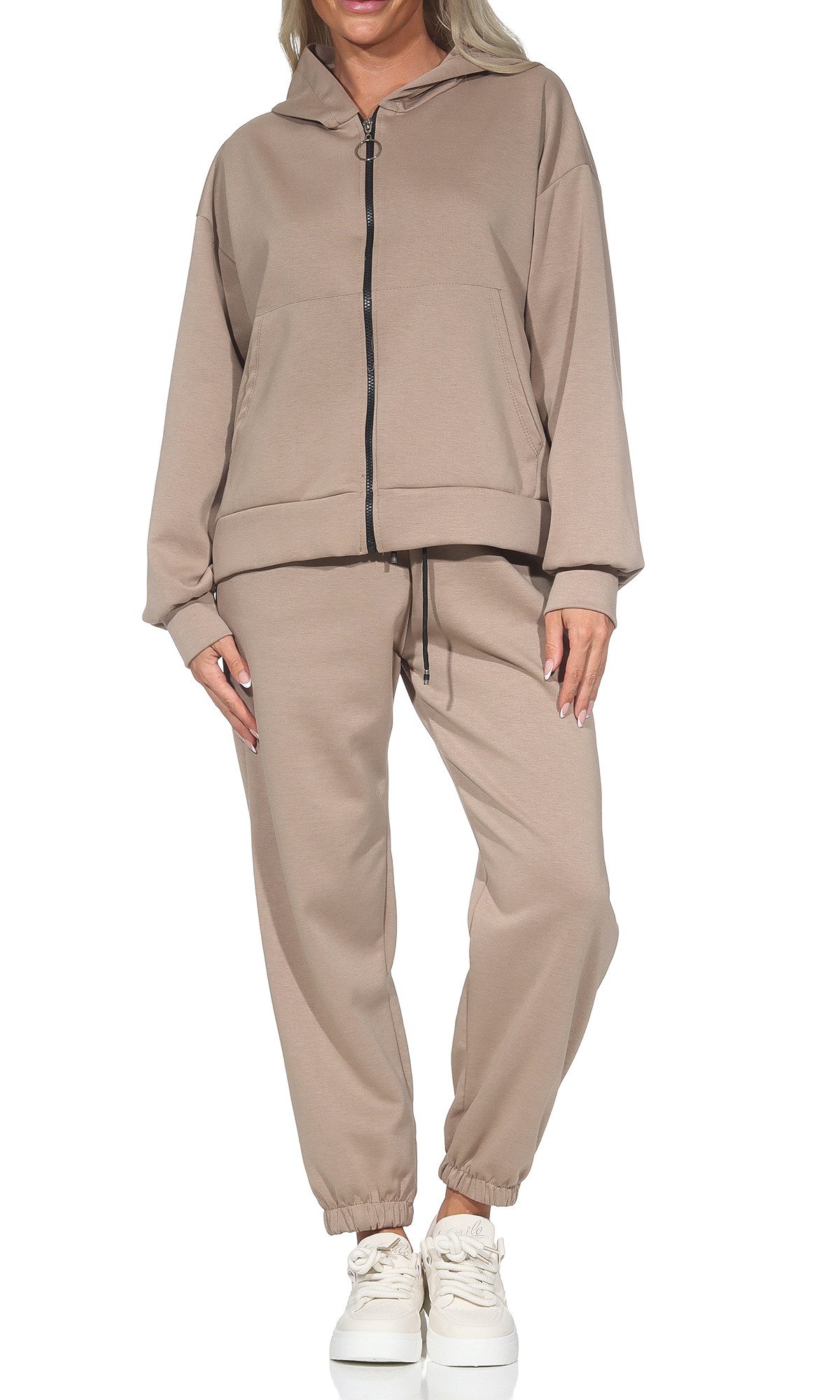 simaranda Jogginganzug Damen Jogginganzug 618 36-42 Schlamm