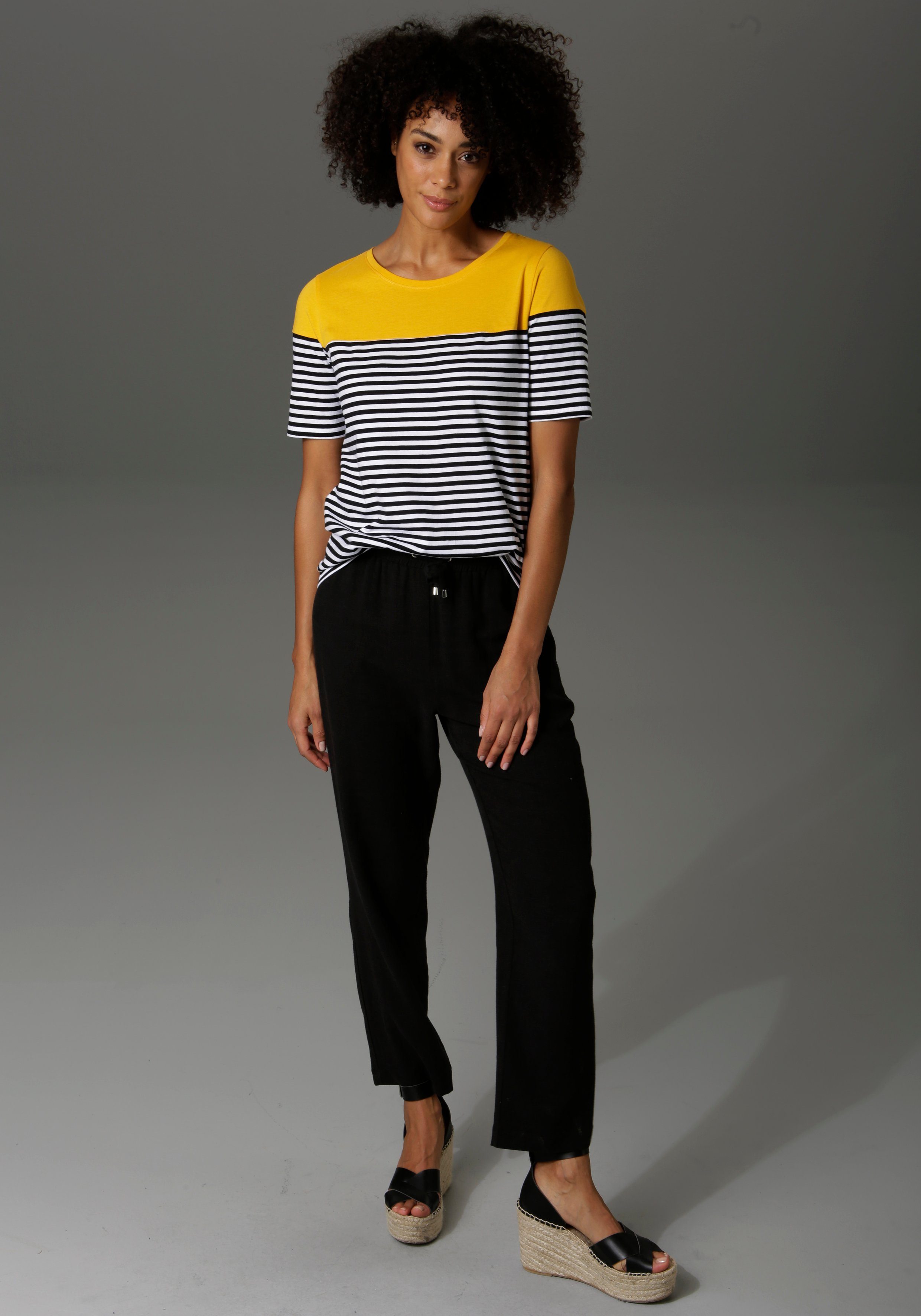 Aniston CASUAL T-Shirt im Marine-Look – Bild 4 von 4