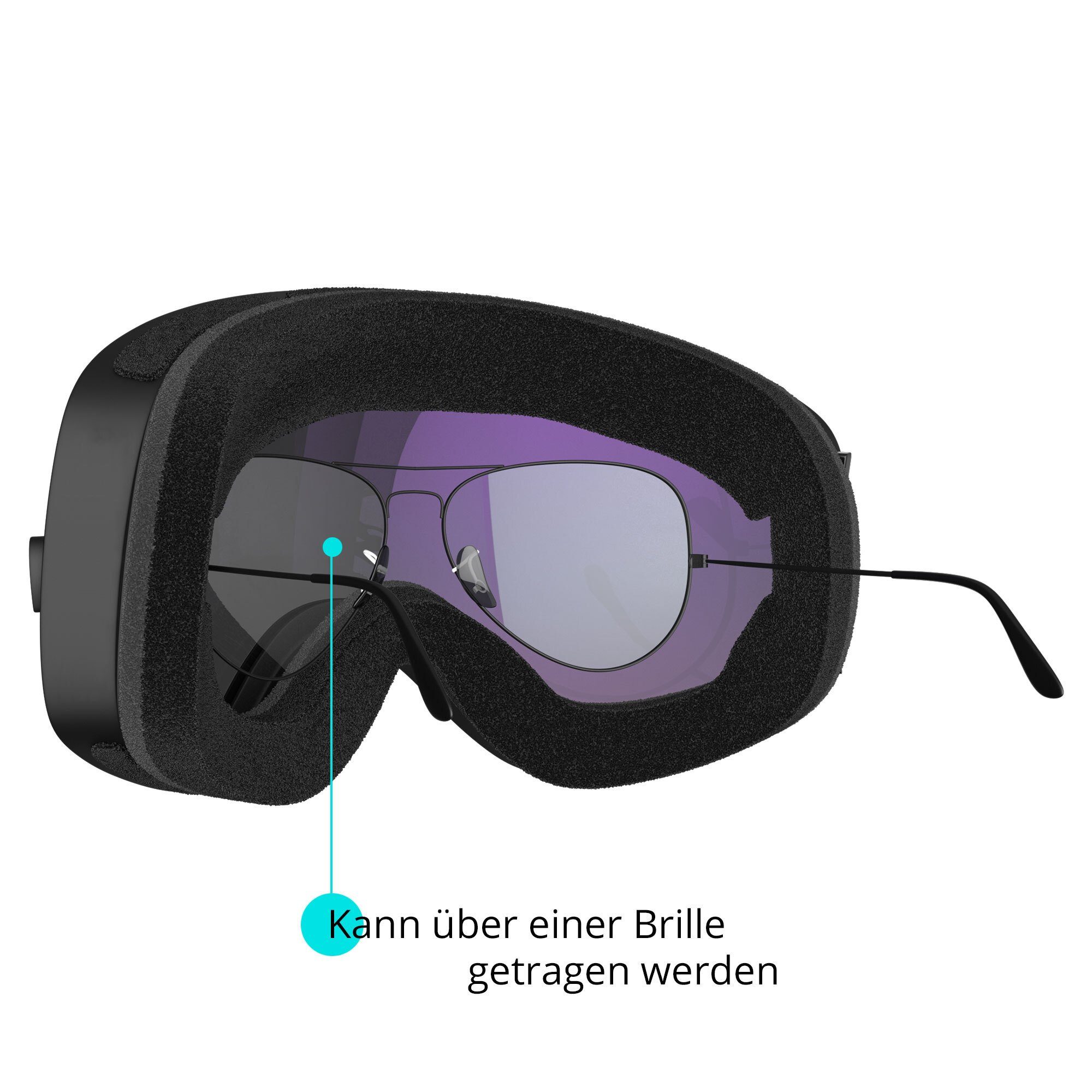 Kinder Accessoires YEAZ Skibrille TWEAK-X, Premium-Ski- und Snowboardbrille für Erwachsene und Jugendliche