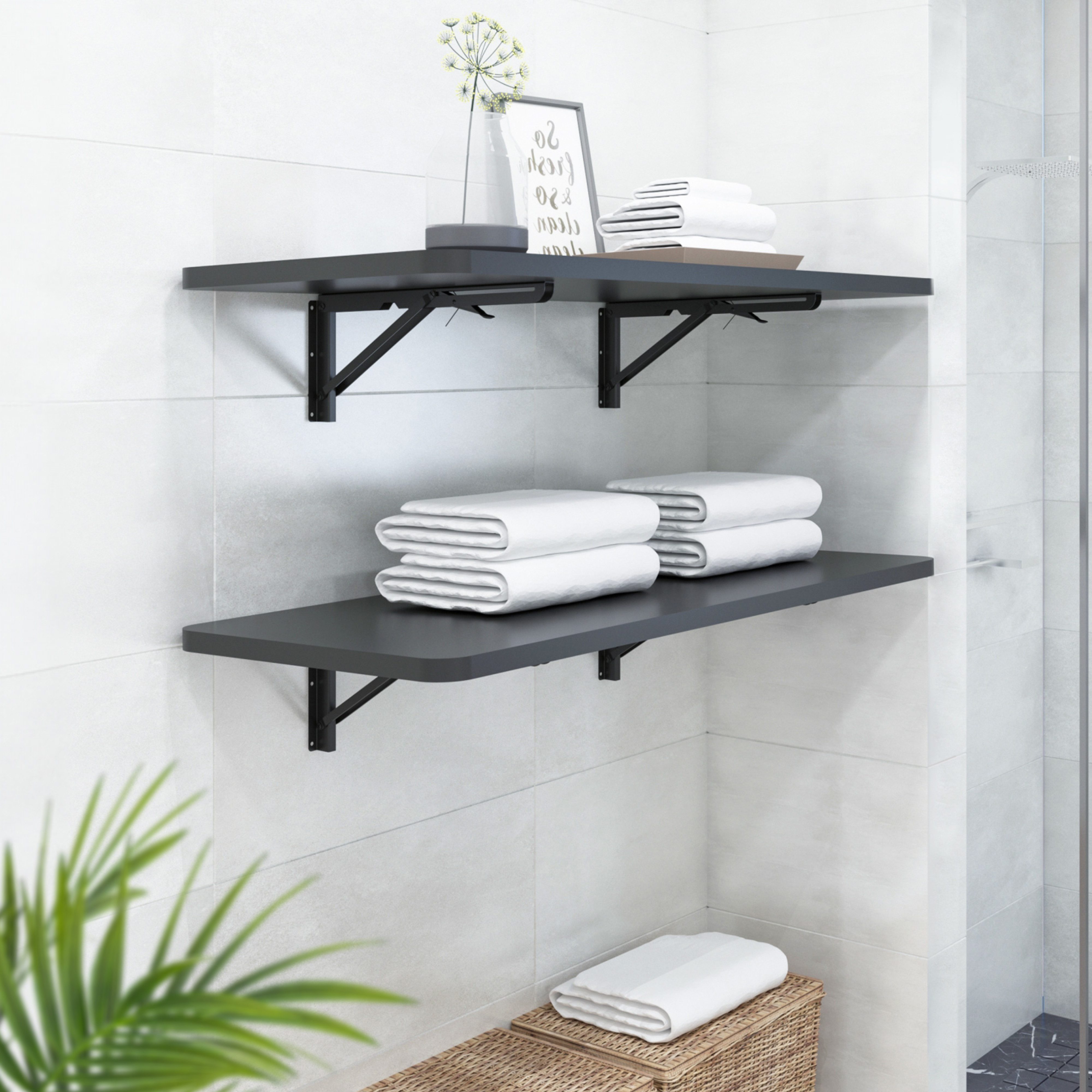 RICOO Wandregalhalter MZ001, 1-tlg., Klappbare Wandhalterung für Regal/Klei günstig online kaufen