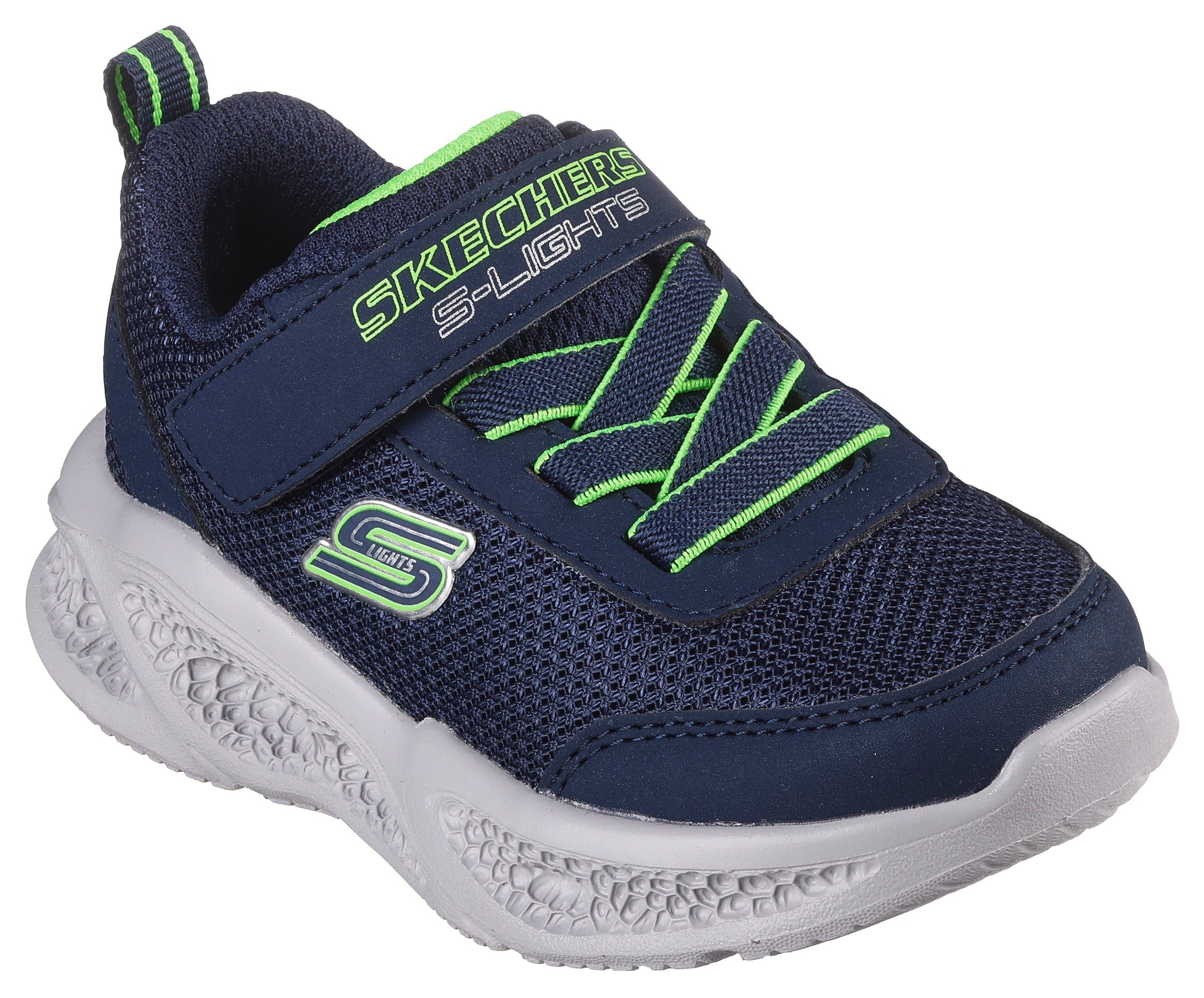 Skechers Kids J - SKECHERS BOYS Slip-On Sneaker mit Klettverschluss und Gummizug