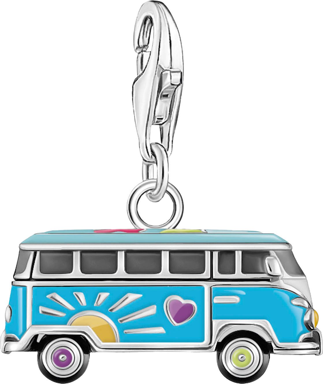 THOMAS SABO Charm-Einhänger Charm Hippie-Bus bunt