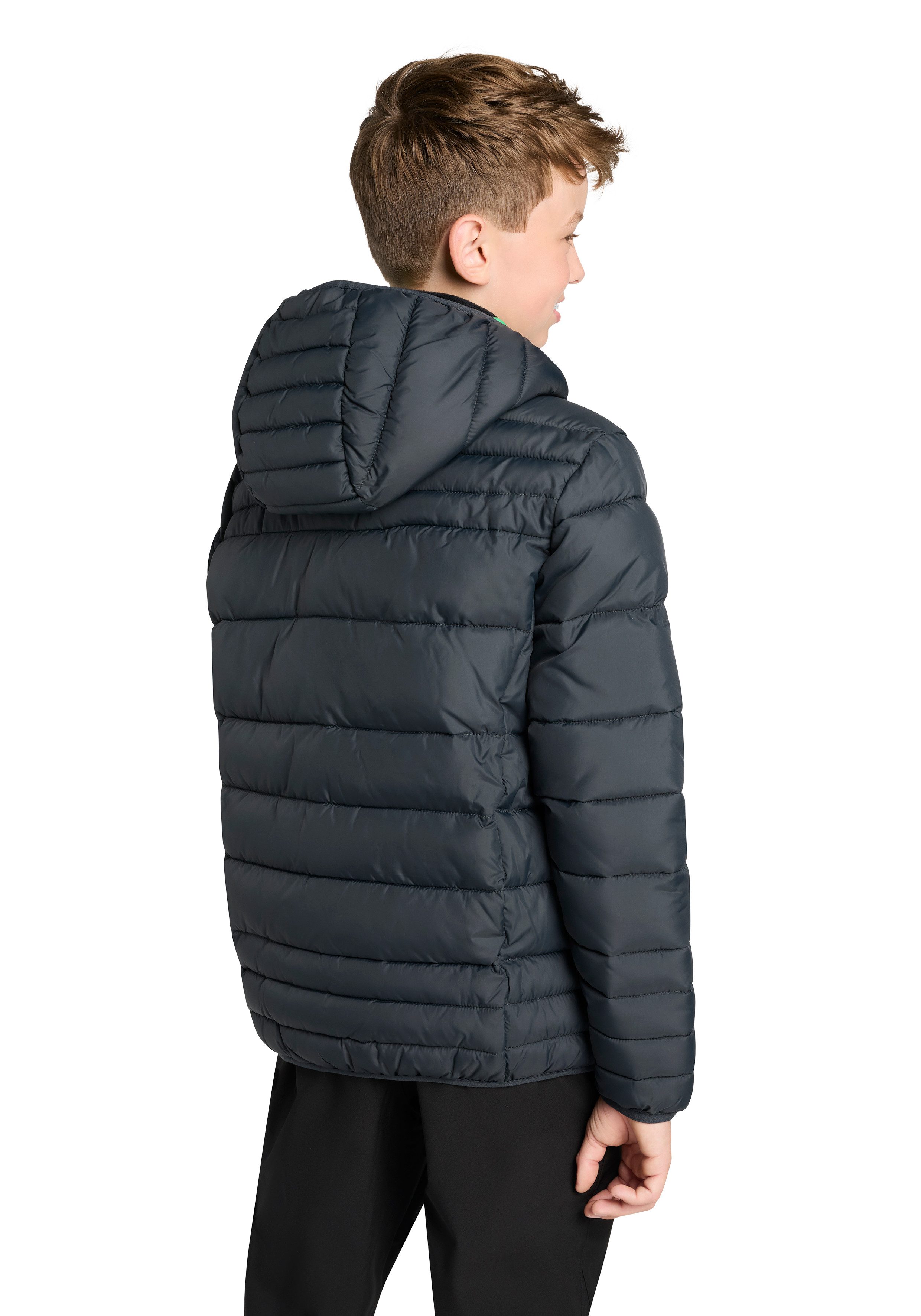 CMP Steppjacke KID JACKET FIX HOOD mit Kapuze, winddicht, wasserabweisend, aus Polyester