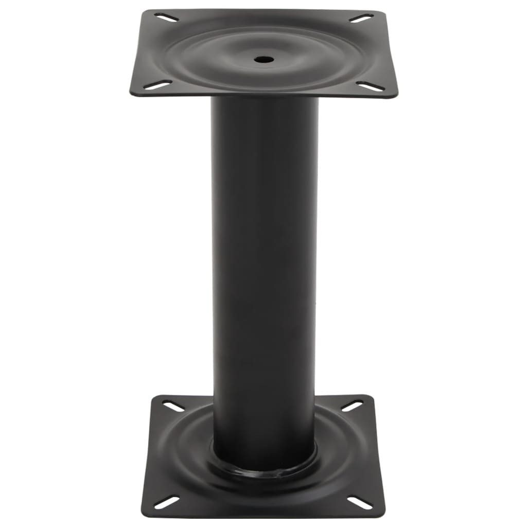vidaXL Segelboot Stuhlfuß für Bootssitz Schwarz 33 cm Stahl, (1-St)