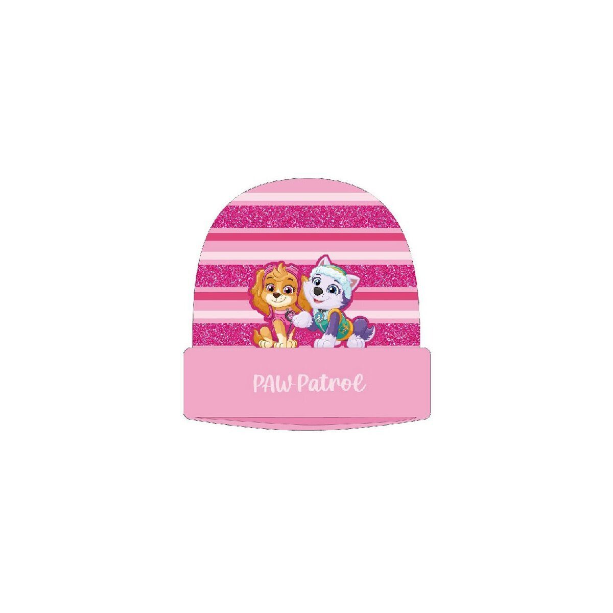 PAW PATROL Bommelmütze Paw Patrol Cute Besties Kinder Mütze Winter rosa