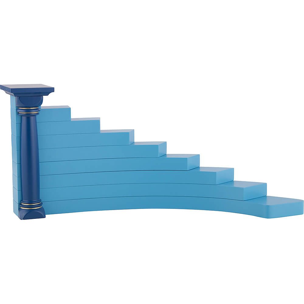 Blank Kunstgewerbe Dekofigur Engelstufen rechts, farbig (16cm) von Blank Kunsthandwerk