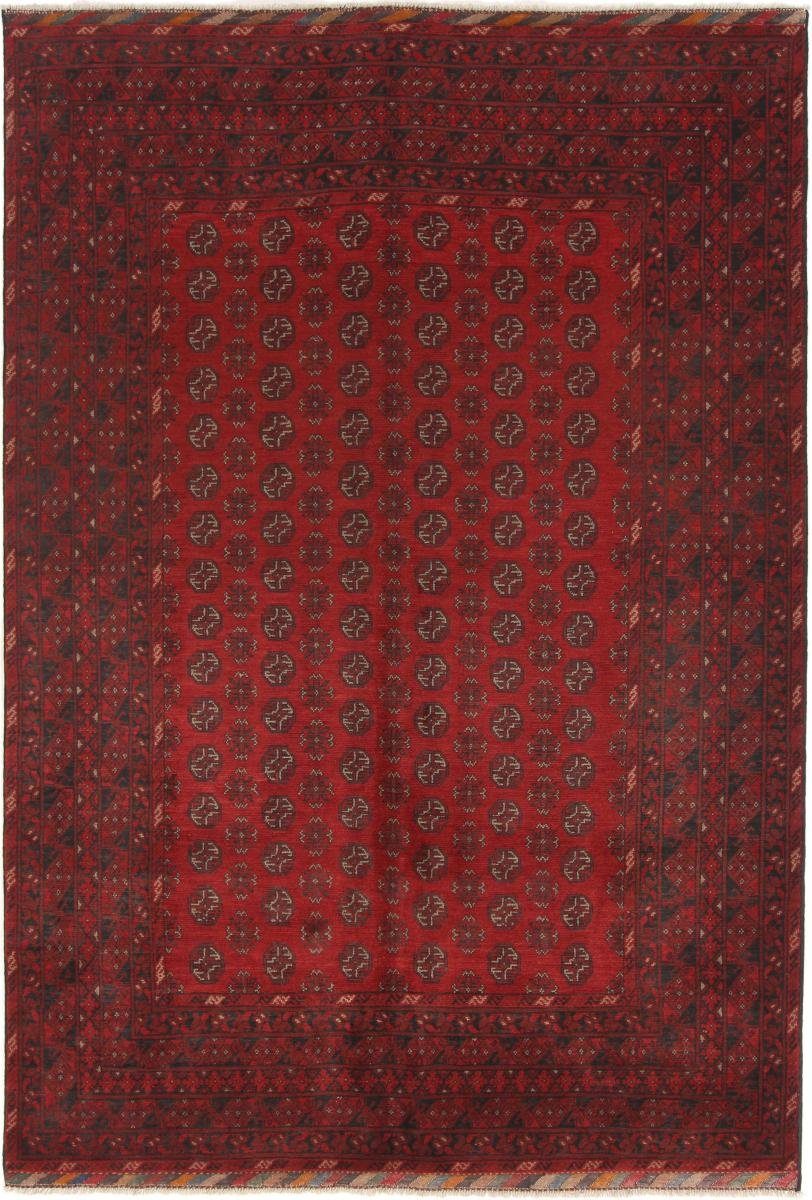 Orientteppich Afghan Akhche 203x285 Handgeknüpfter Orientteppich, Nain Trading, rechteckig, Höhe: 6 mm
