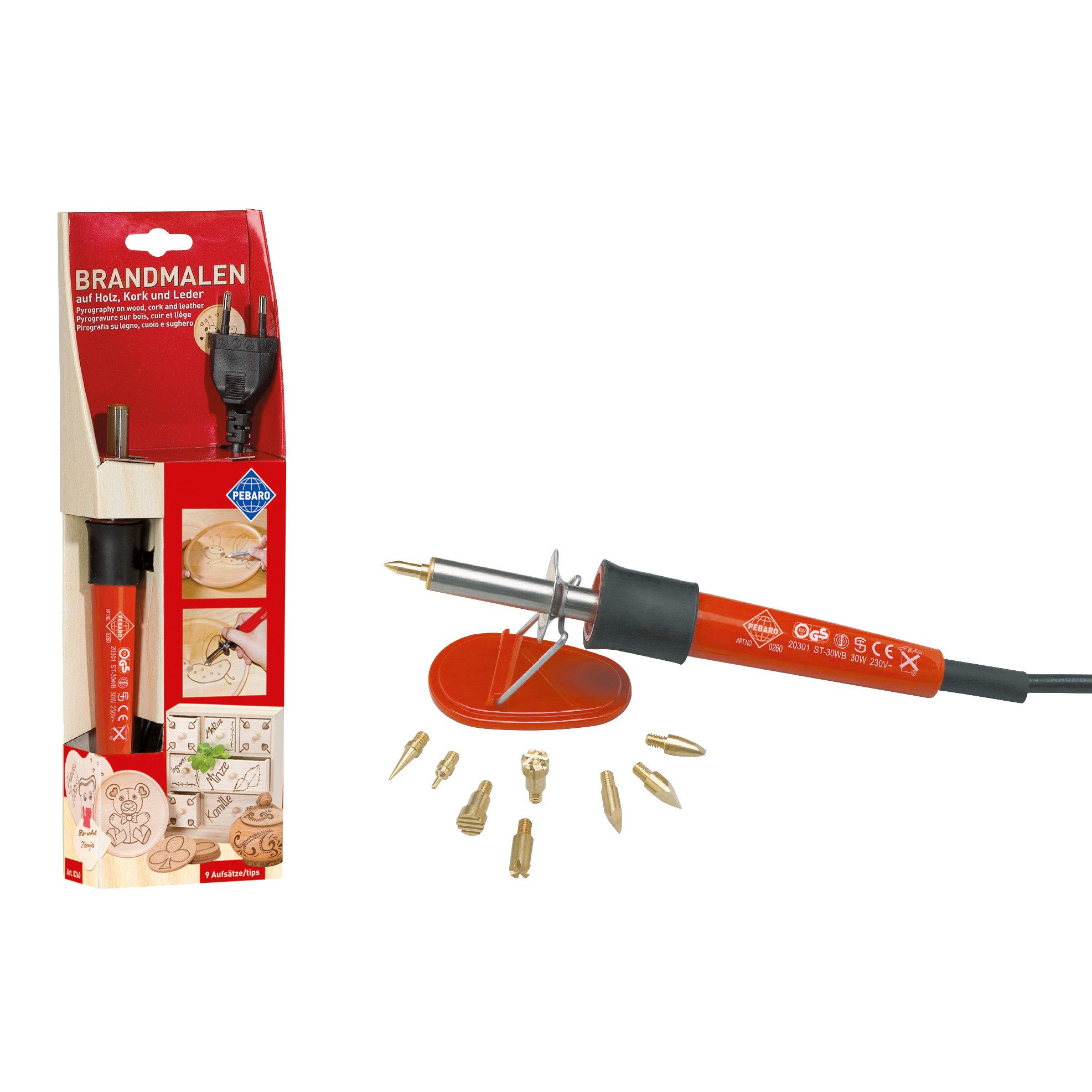 Pebaro Elektrowerkzeug-Set Brandmal-Pen, 230 V günstig online kaufen