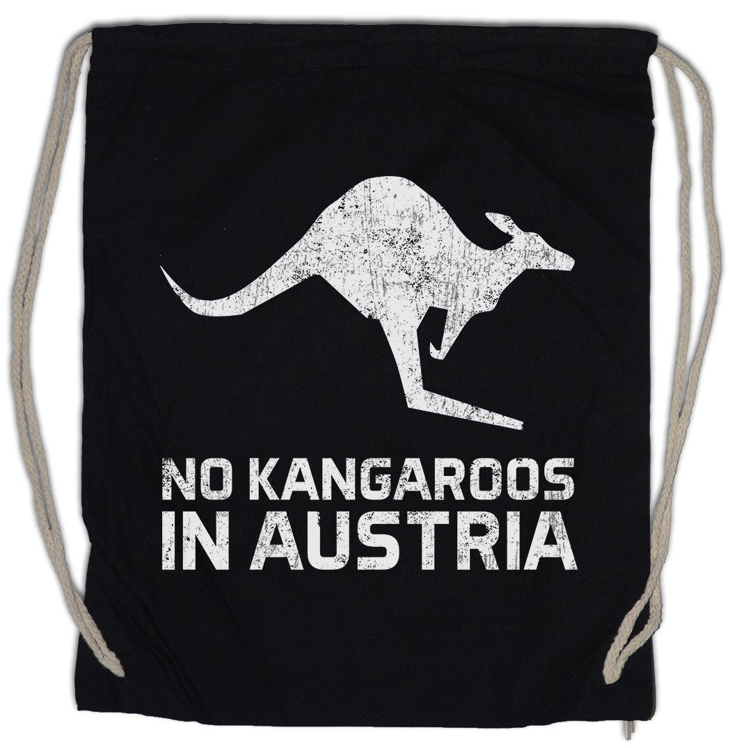 Urban Backwoods Turnbeutel No Kangaroos In Austria Turnbeutel Englischlehrer Österreich Fun (1-tlg), Englisch Professor Schule Lehrer