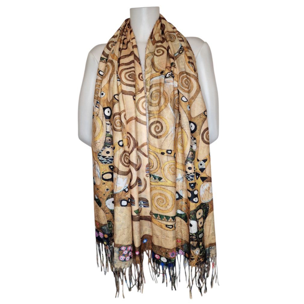 Dark-Desires Schal Warmer Schal mit Kunstmuster günstig online kaufen