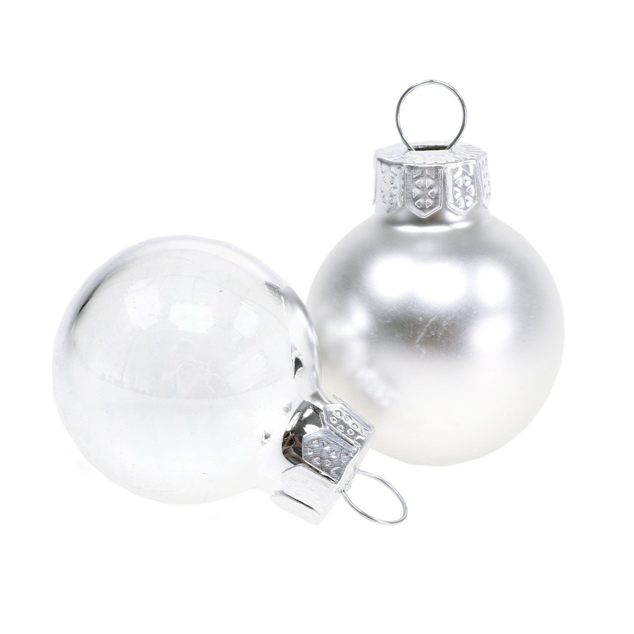 Kaemingk Weihnachtsbaumkugel Christbaumschmuck Mini Kugeln Glas Dekoration Weihnachten, 22 Stück