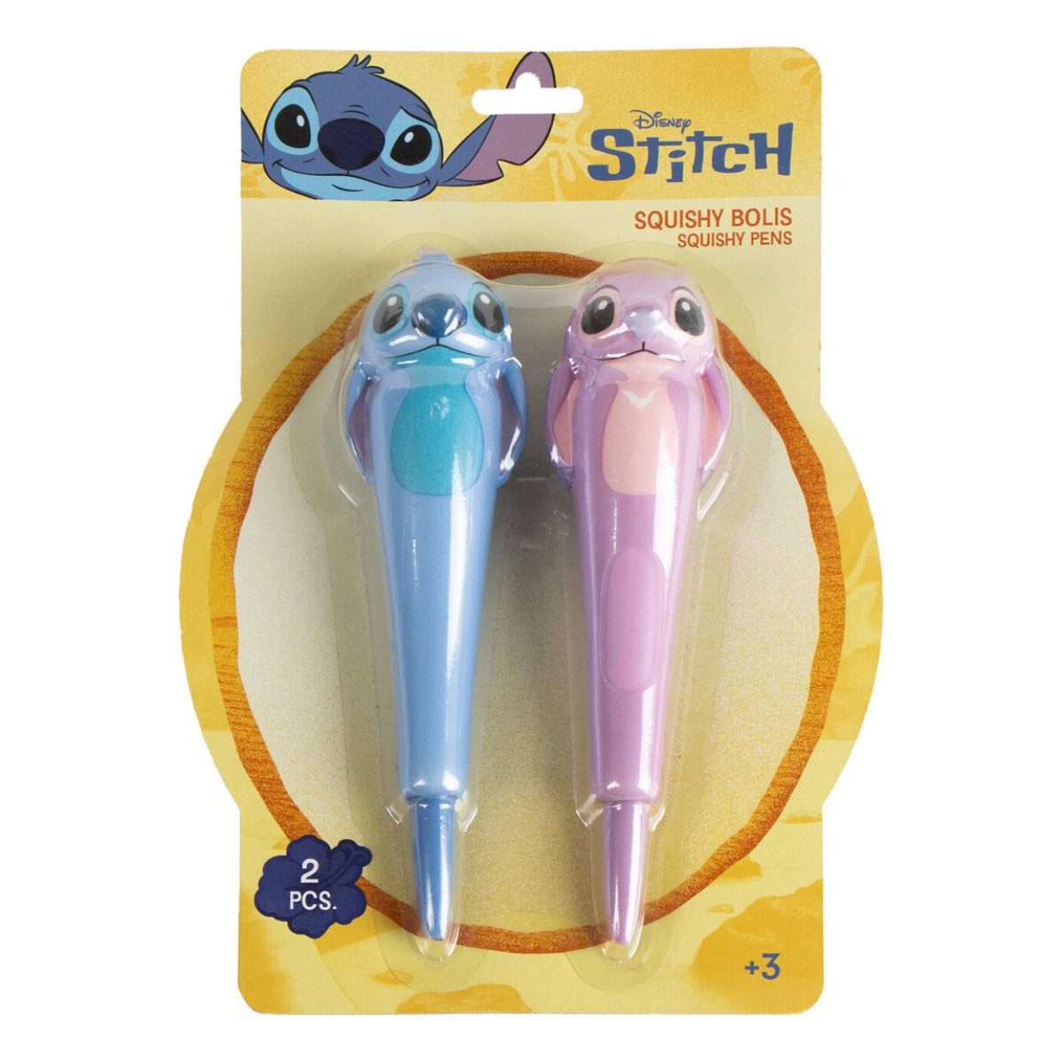 Cerda Buntstift Disney Stitch Stiftset 2 Kugelschreiber aus Silikon für Schule & Büro, (2-tlg)