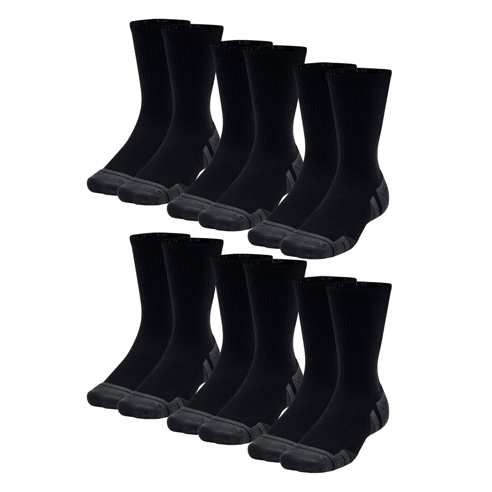 Under Armour® Funktionssocken 6 Paar Performance Tech-Crew-Socken (6-Paar) mit Fußgewölbestütze