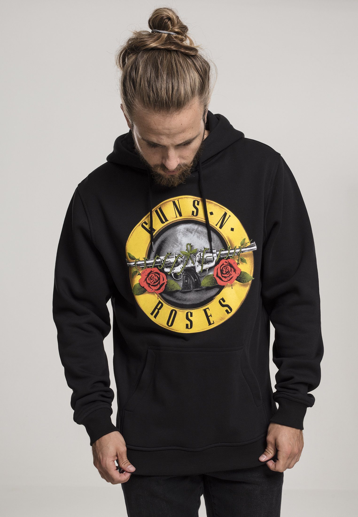 Hoody Logo n' Guns (1-tlg) Sweater Merchcode Herren Roses