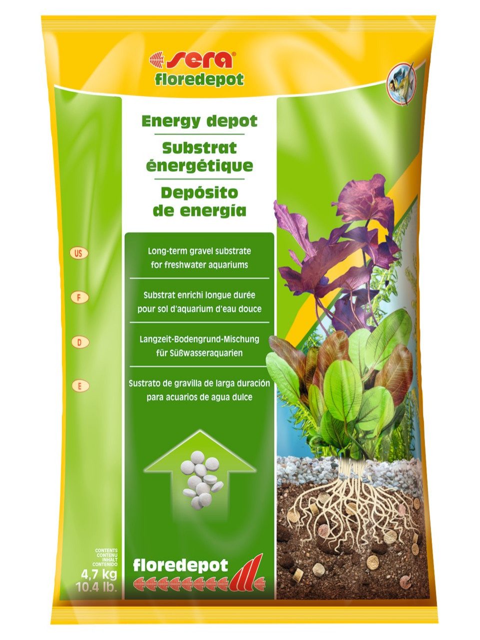 Sera Aquarienkies Sera Aquariumgrund Gravel Floredepot Substrate 4,8